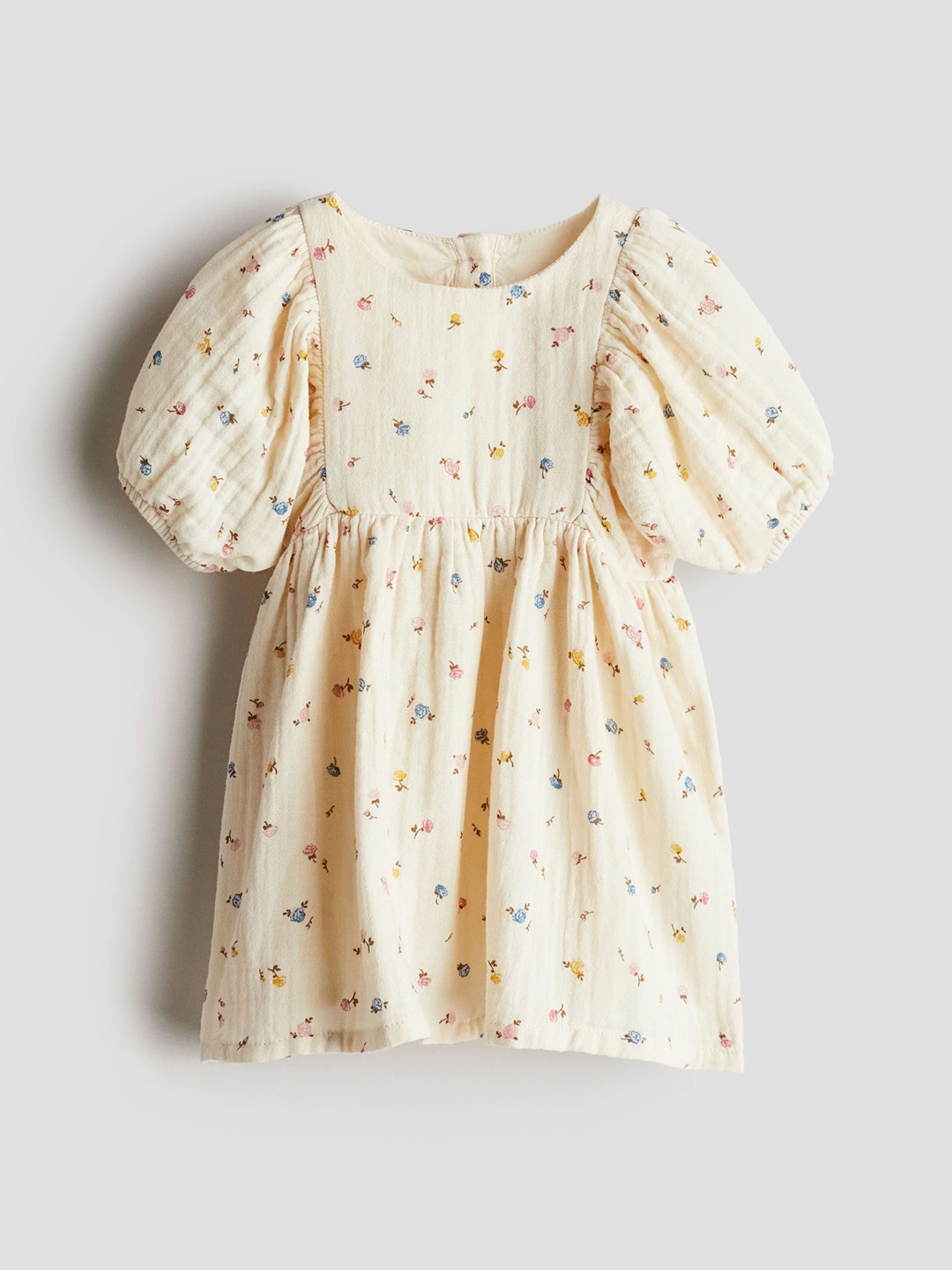 

H&M Seersucker Cotton Dress, Beige