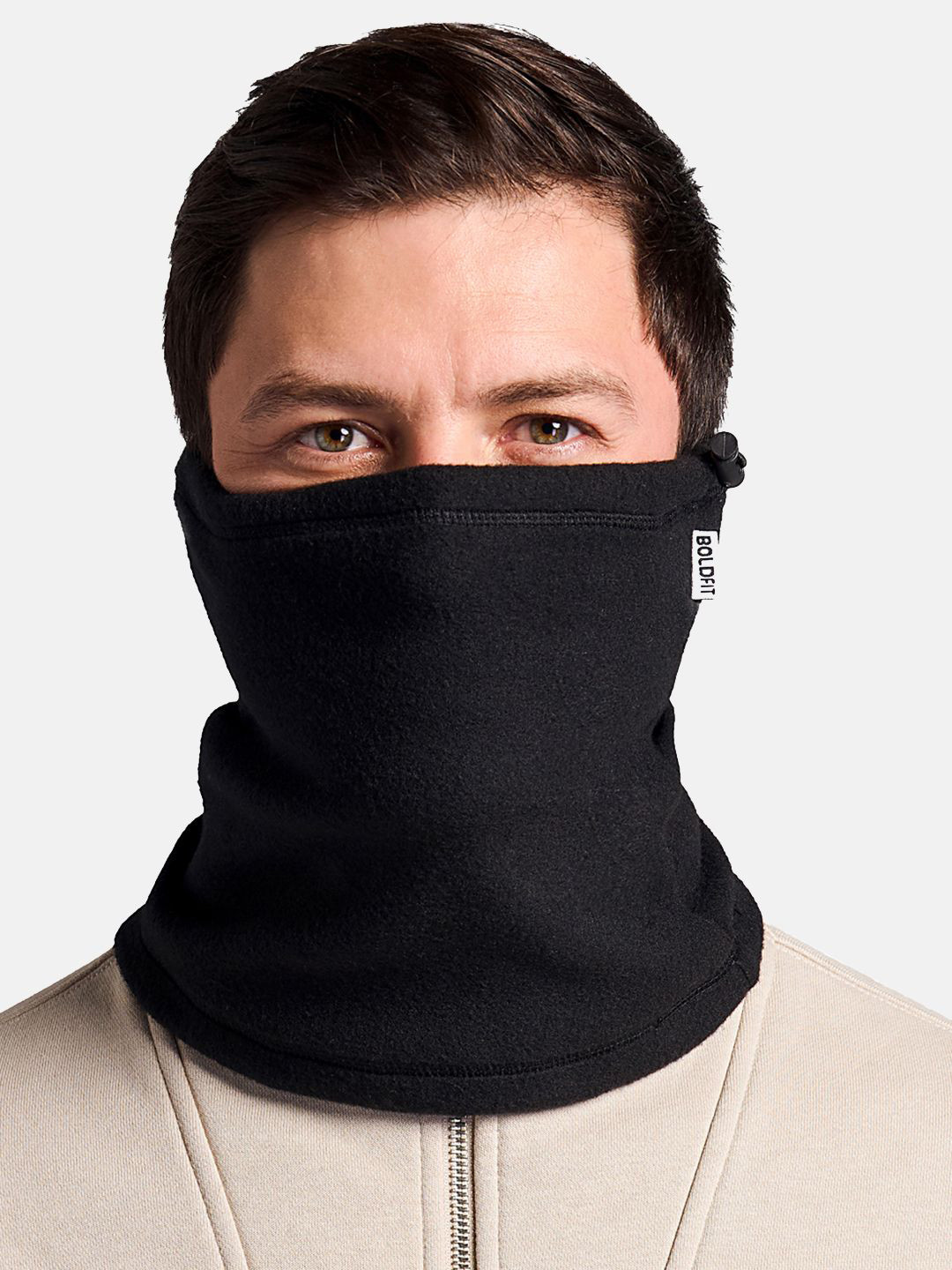 

BOLDFIT Unisex Cotton Mufflers, Black