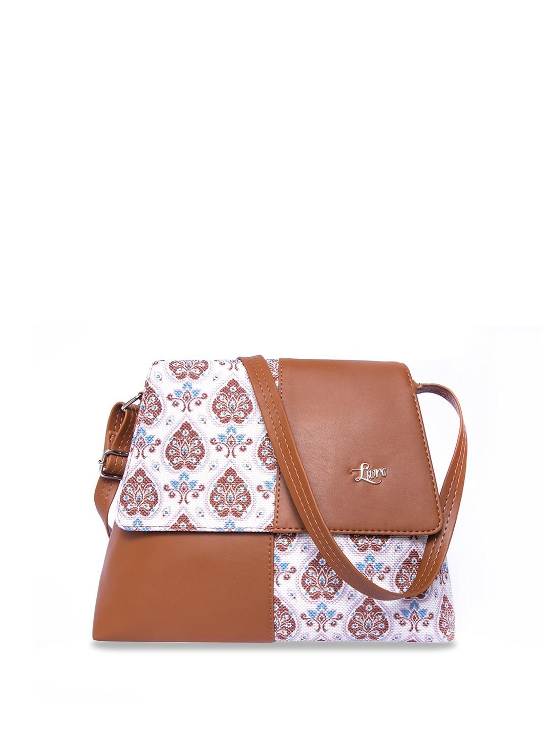 

LIVRO Floral Swagger Sling Bag, Brown