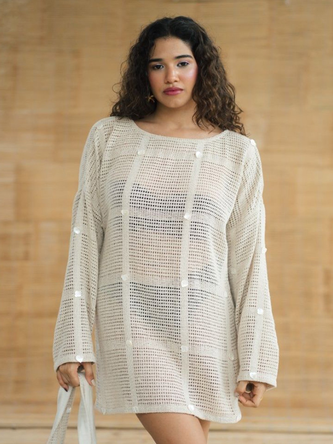 

LABEL SUGAR Net A-Line Mini Dress, White