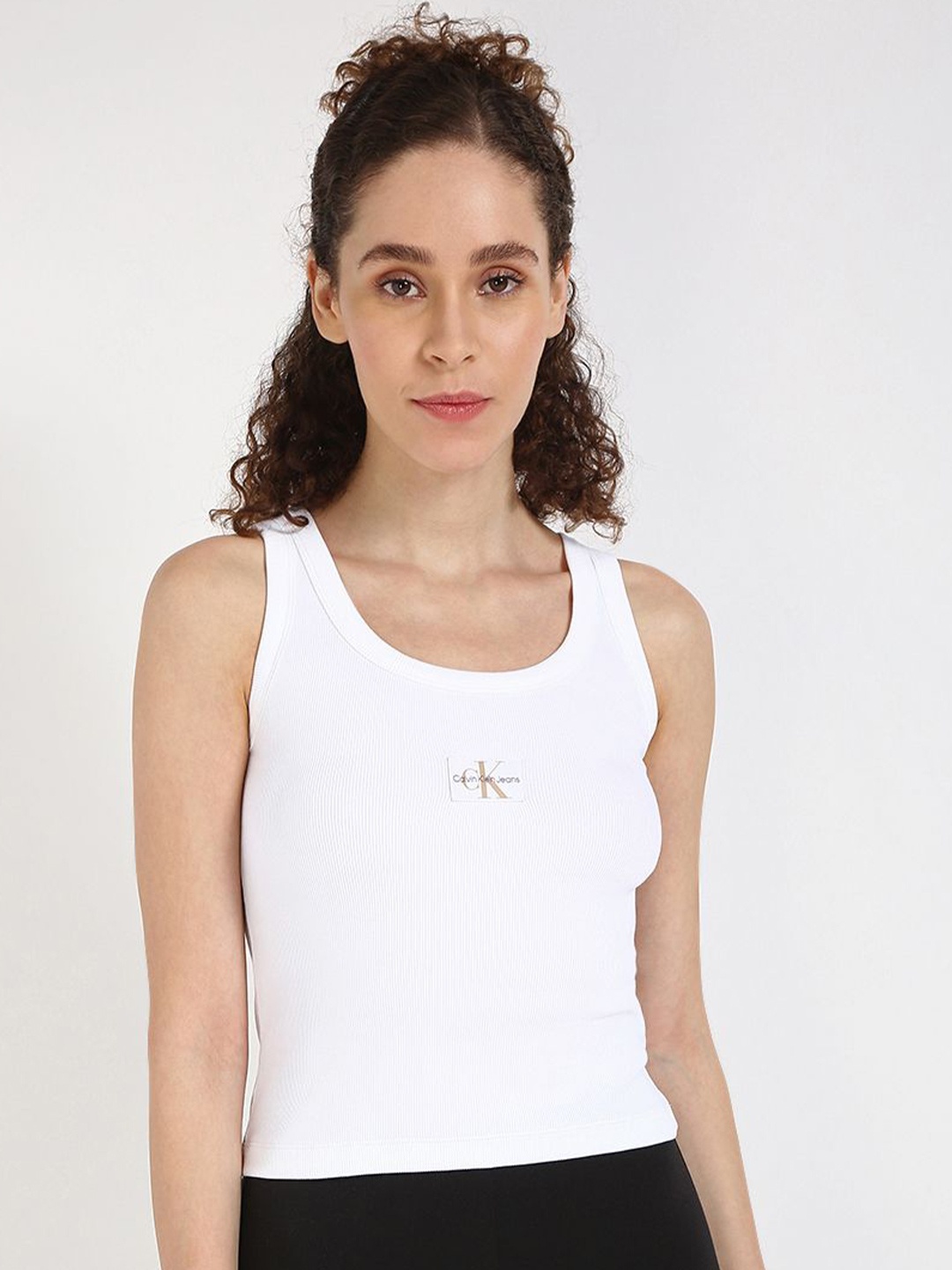 

Calvin Klein Jeans Cotton Tank Top, White