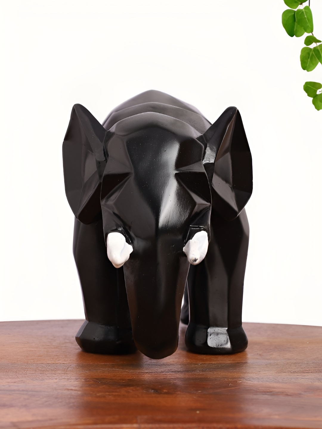 

INTERNATIONAL GIFT Animal Showpiece Black Elephant Birds & Animals Figurine Showpiece
