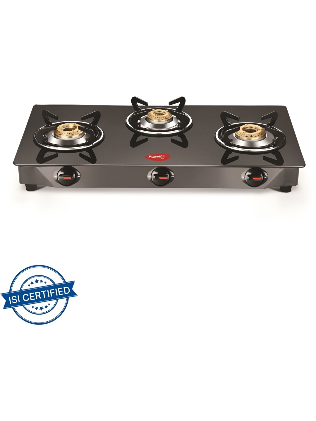 

Pigeon Black 3 Burner Auto Ignition Gas Stove