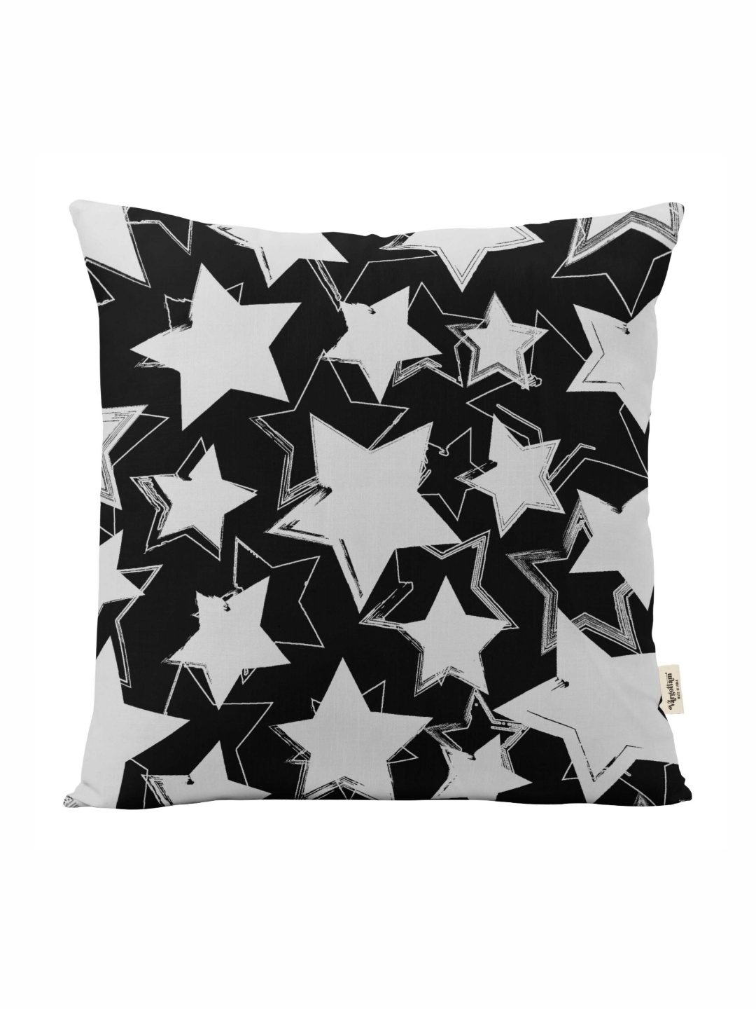 

Vargottam Black Set of 5 Square Cushion Covers