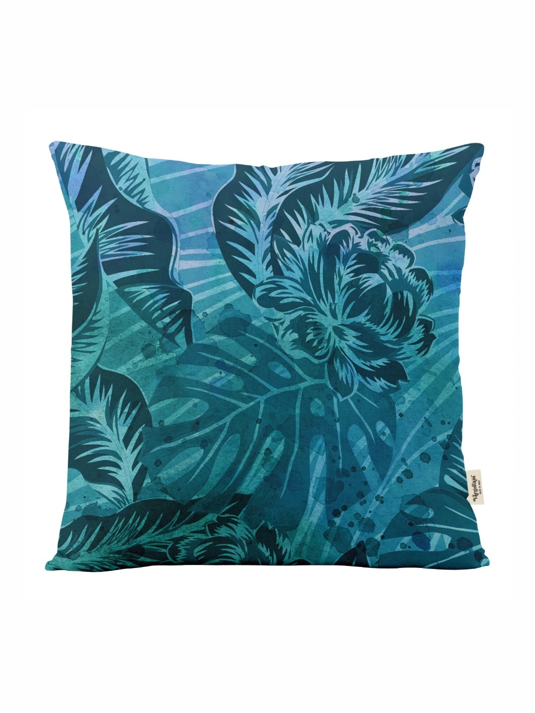 

Vargottam Blue Set of 5 Floral Square Cushion Covers