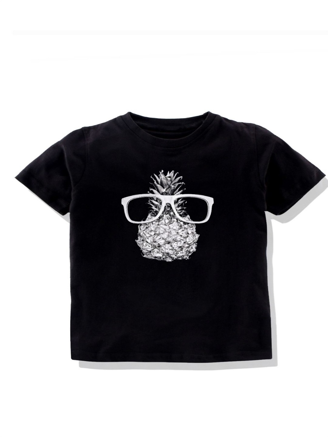 

KAVEE Boys Bio Finish Graphic Printed Round Neck Cotton T-shirt, Black