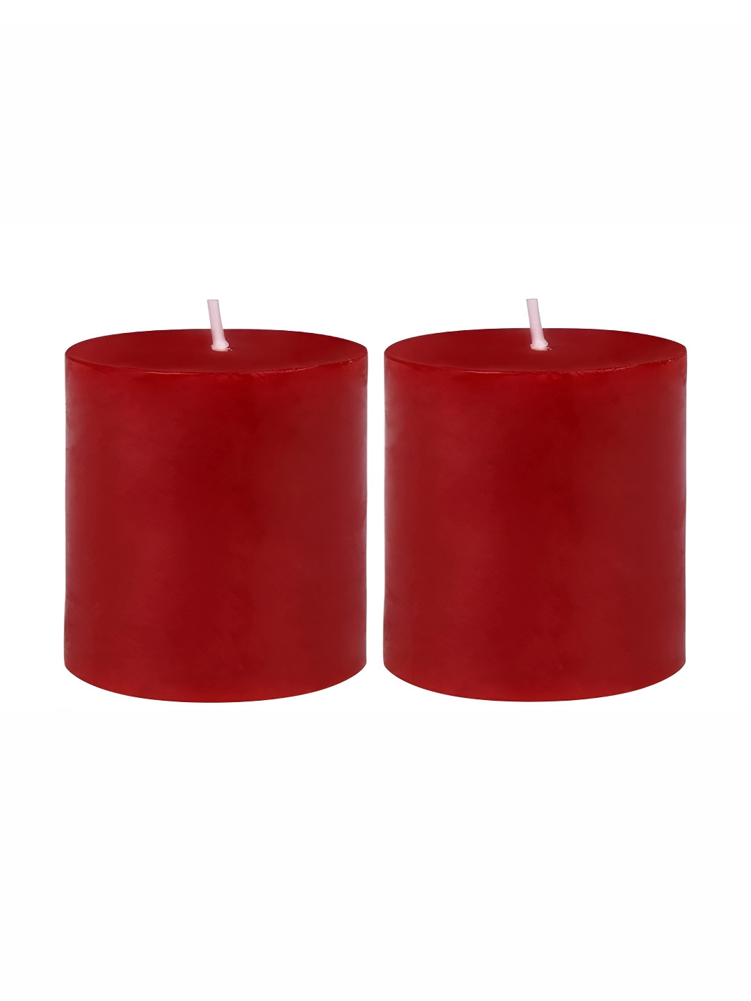 

atorakushon Red-Toned 2 pieces Scented Pillar Candle