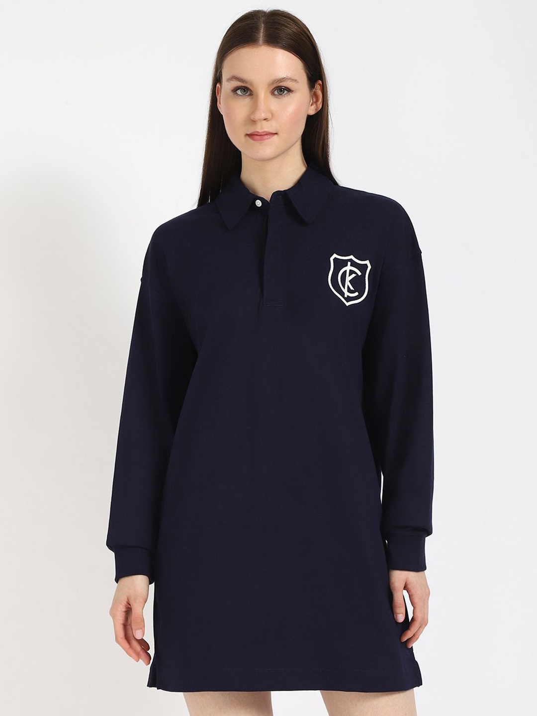 

Calvin Klein Jeans Organic Cotton T-shirt Dress, Blue
