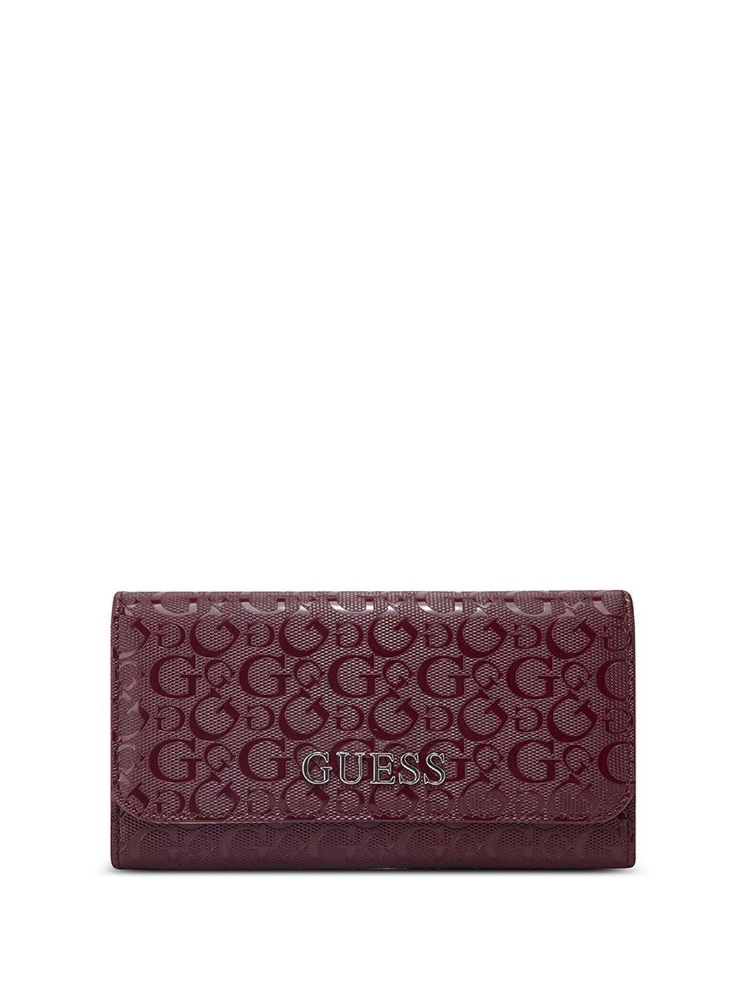 

GUESS Women Printed Three Fold Wallet, Red