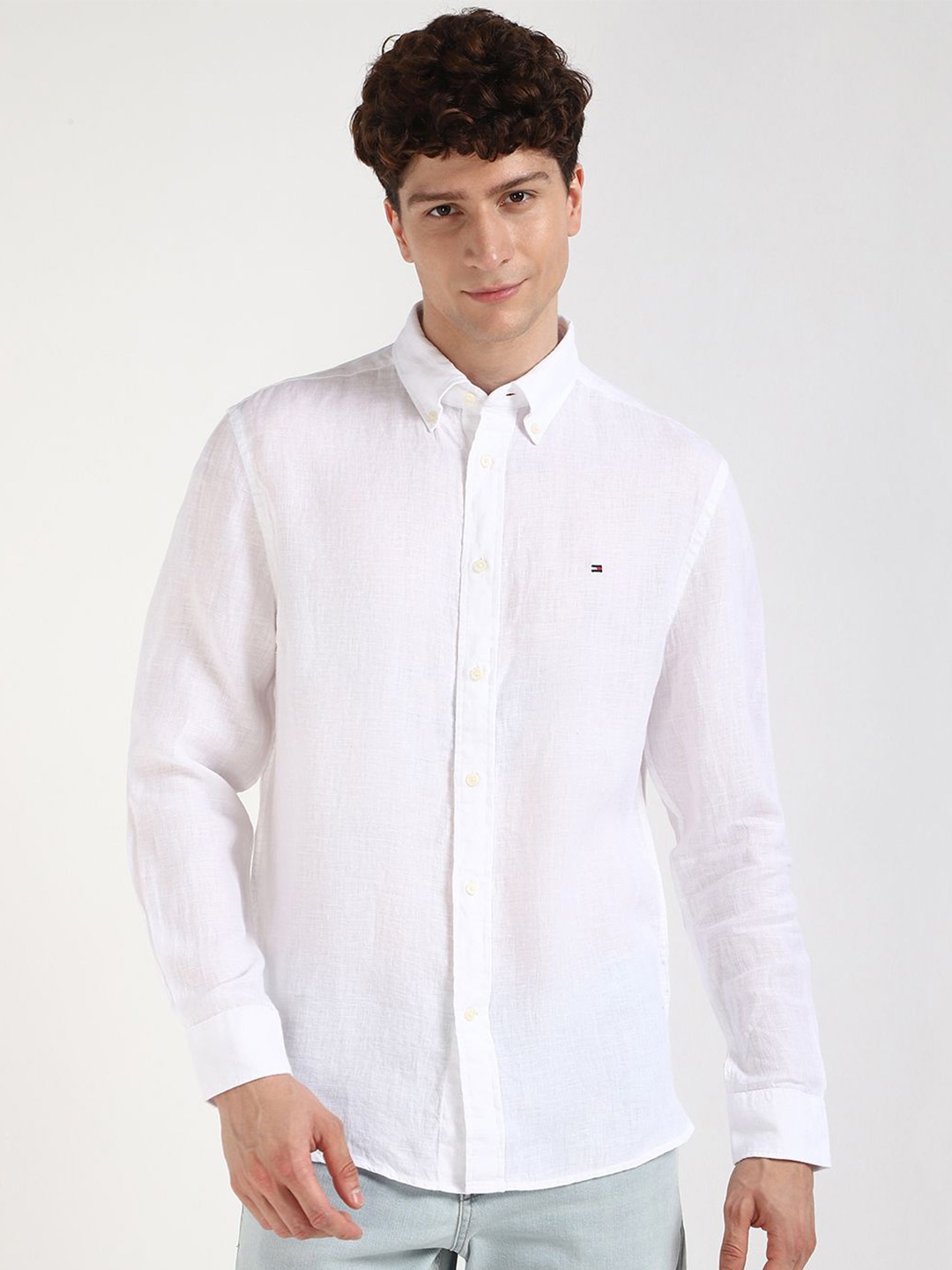 

Tommy Hilfiger Men Relaxed Opaque Casual Shirt, White