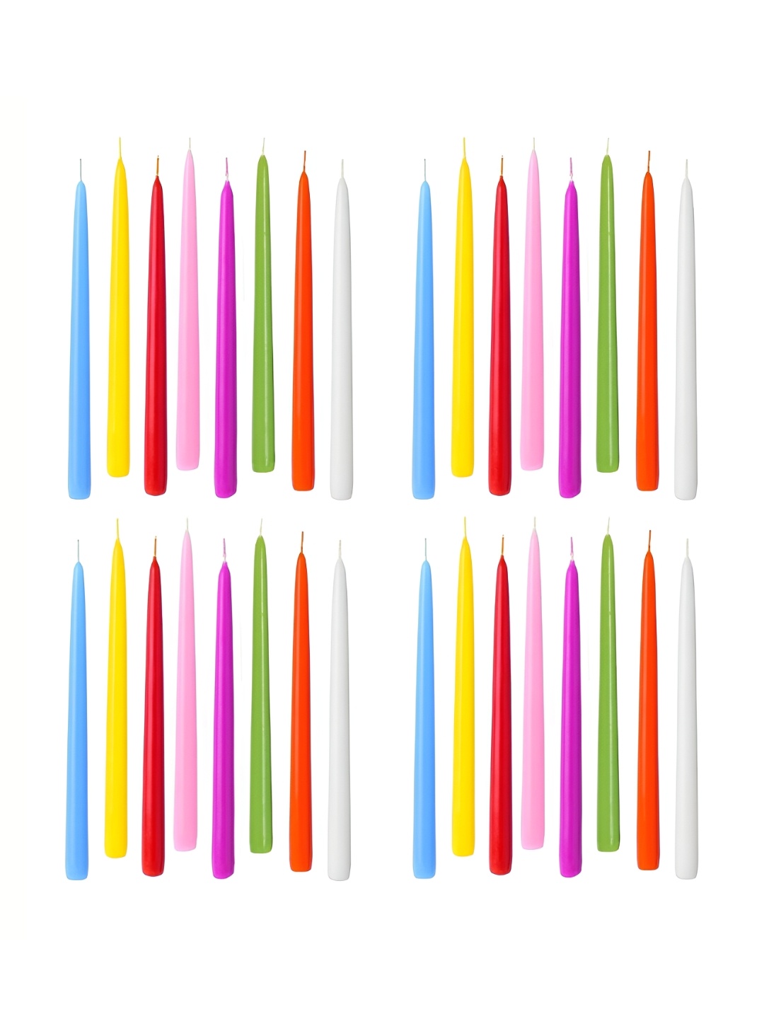 

atorakushon 32 pcs multicolor Scented Tapered Candles, Red