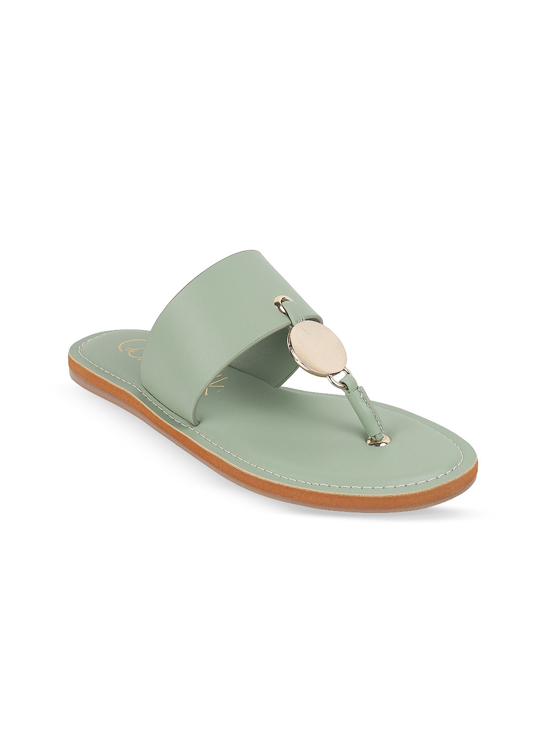 

Catwalk Women Open Toe T-Strap Flats, Green