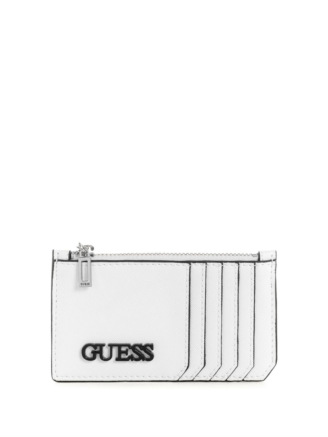 

GUESS Women PU Card Holder, White