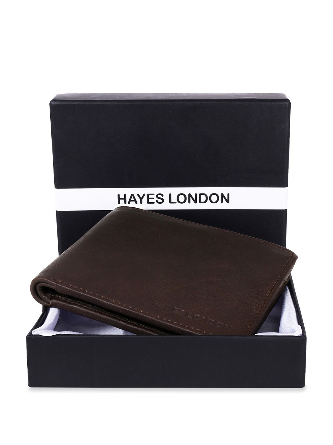 

Hayes London Men Wallets Pack of 3 Genuine Leather with RFID Blocking Combo, Brown