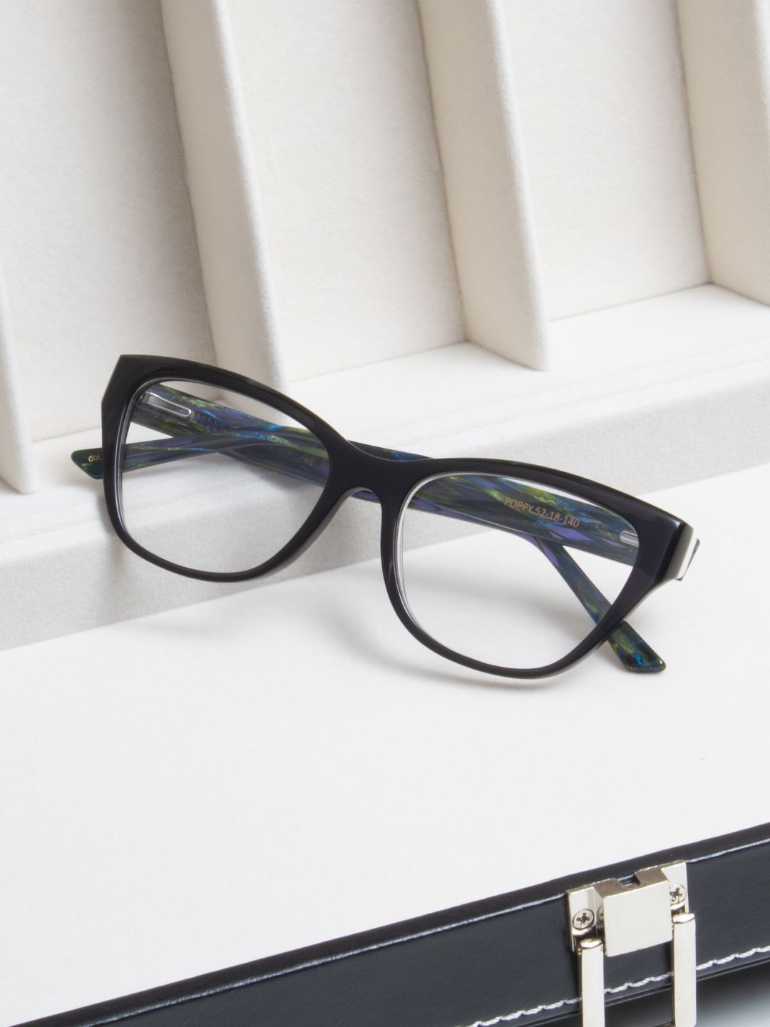 

Ted Smith Women Black Cateye Premium Acetate Frames