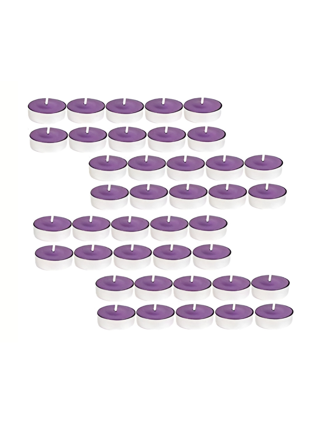 

atorakushon 40 pcs Purple Scented Tea Light Candles