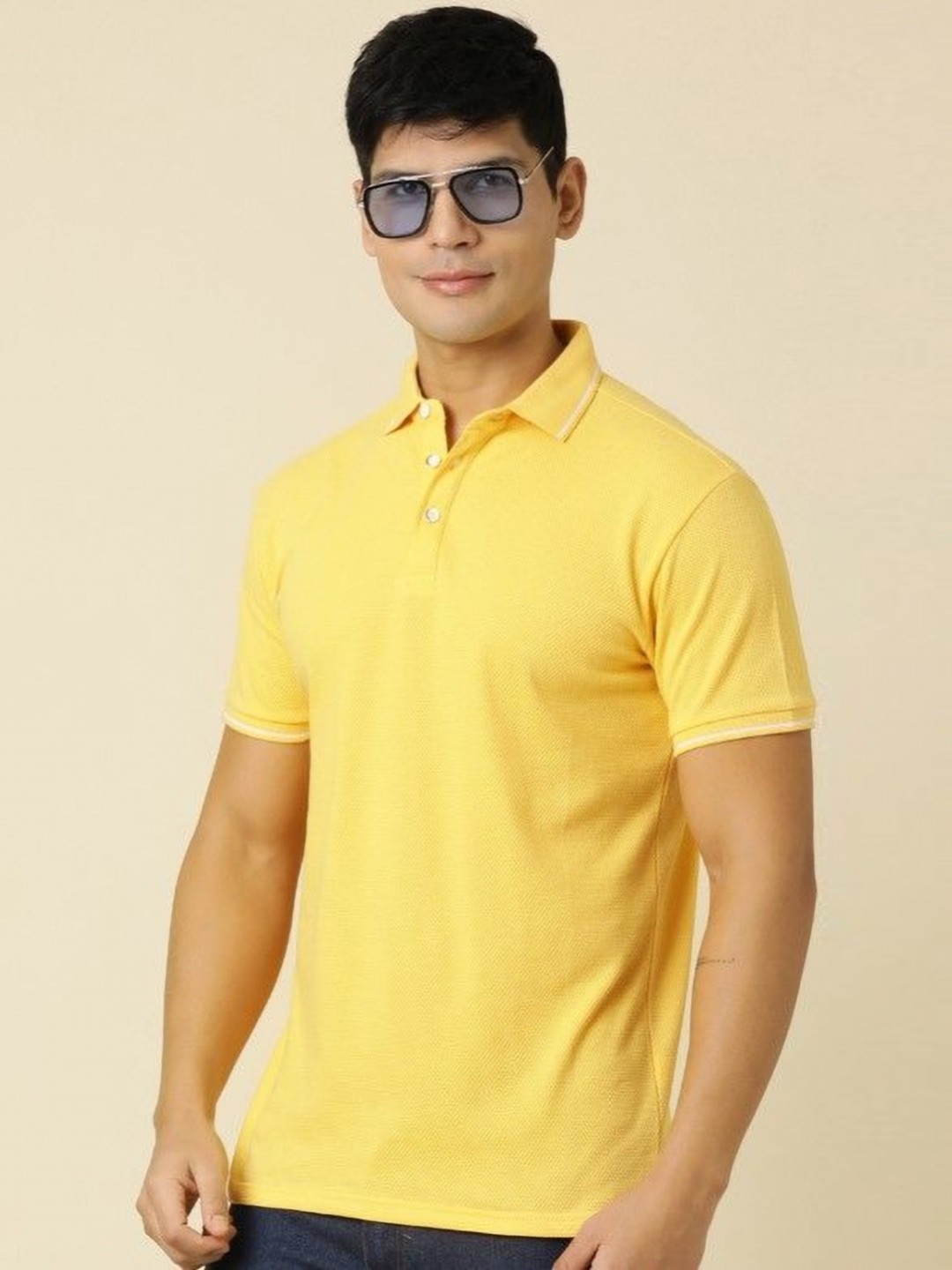 

Provogue Men Polo Collar Dri-FIT T-shirt, Yellow