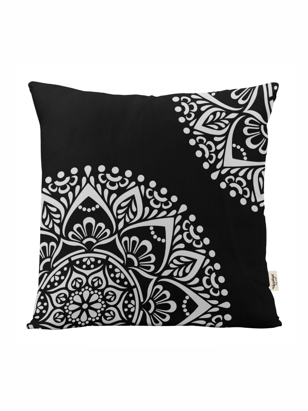 

Vargottam Black & White Set of 5 Ethnic Motifs Square Cushion Covers