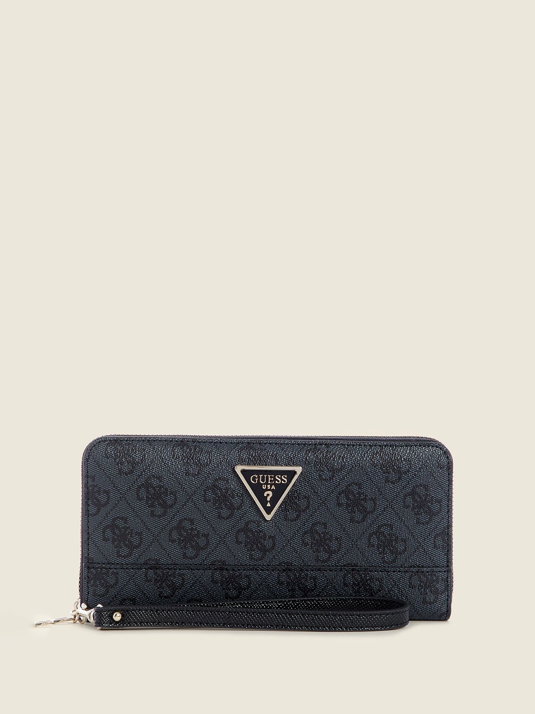 

GUESS Women Printed Cordelia Logo Zip Around Wallet, Blue