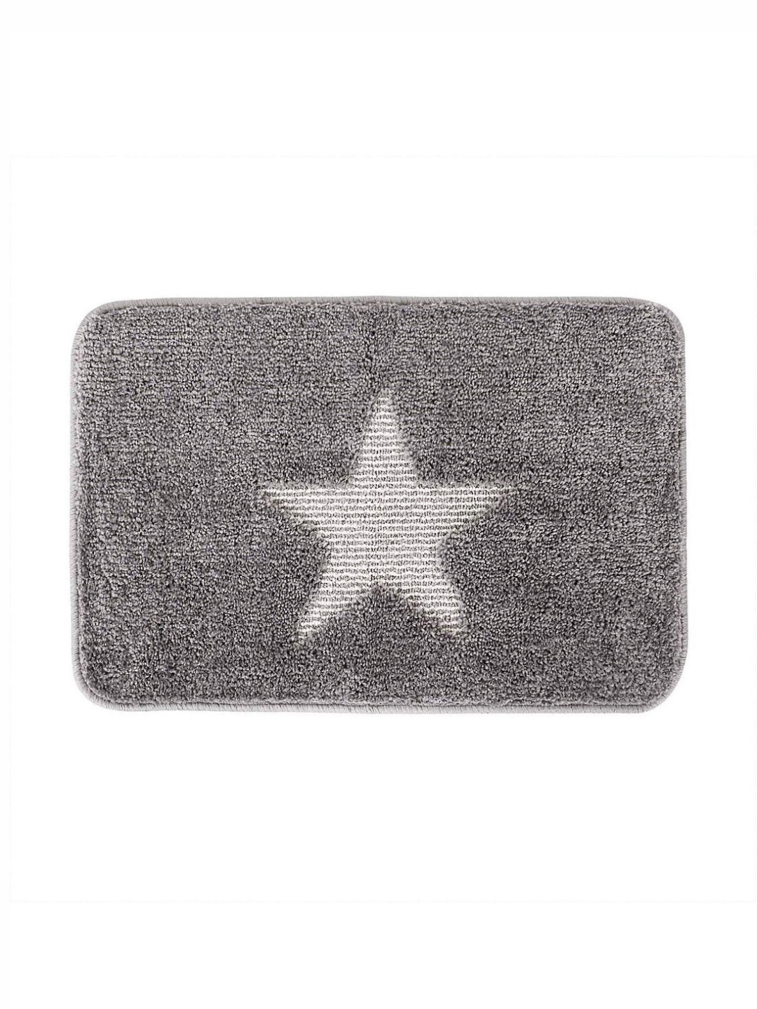 

HOKIPO Grey & White Patterned Microfibre 2800 GSM Bath Rugs