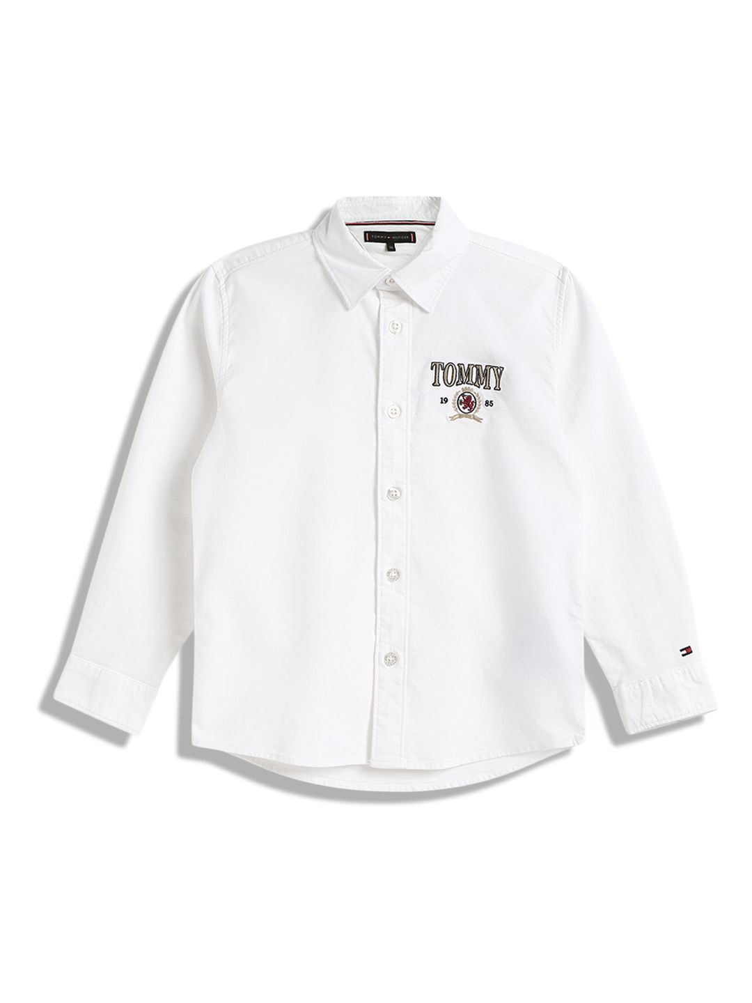 

Tommy Hilfiger Boys Classic Opaque Printed Casual Shirt, White