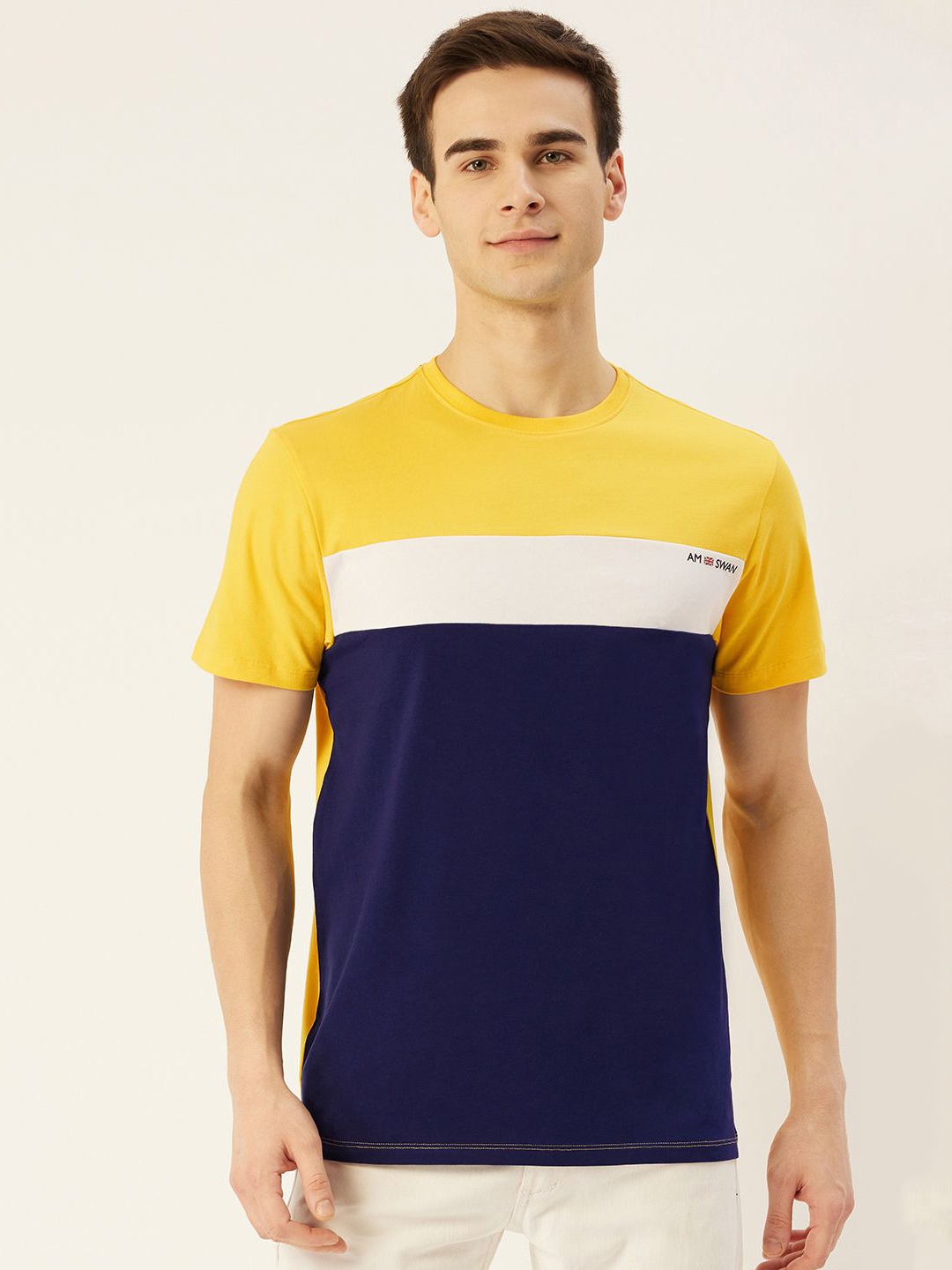 

AMSWAN Men Printed Pockets T-shirt, Multi