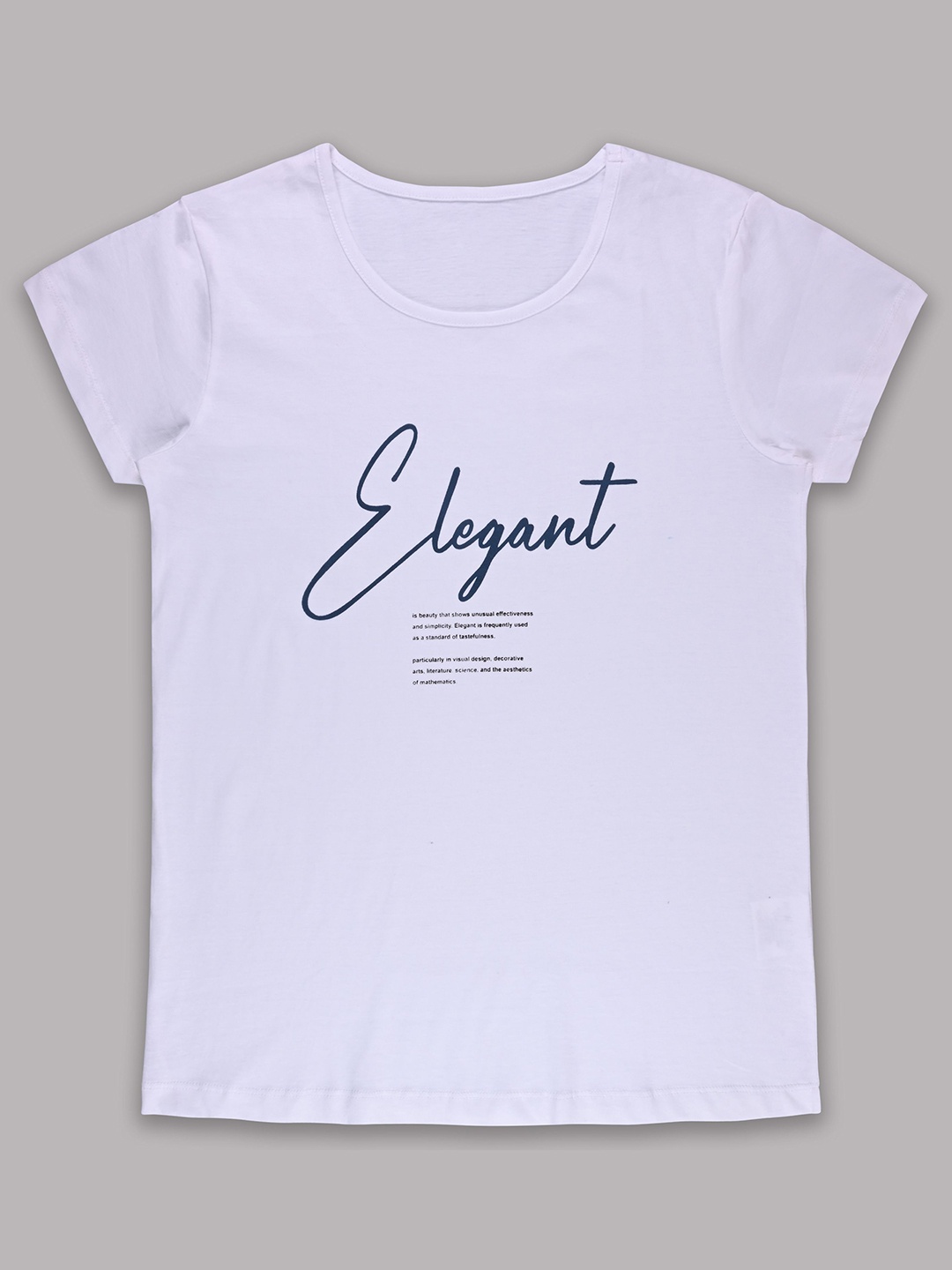 

Wish Karo Women Typography Printed Round Neck Cotton T-shirt, White