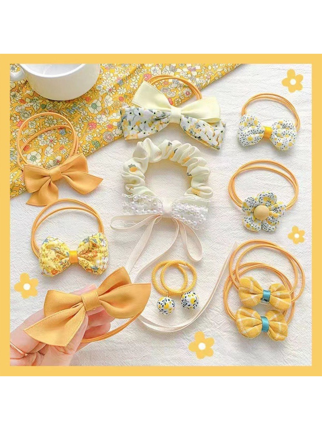 

SYGA Girls Hair Accessory Set of, Yellow