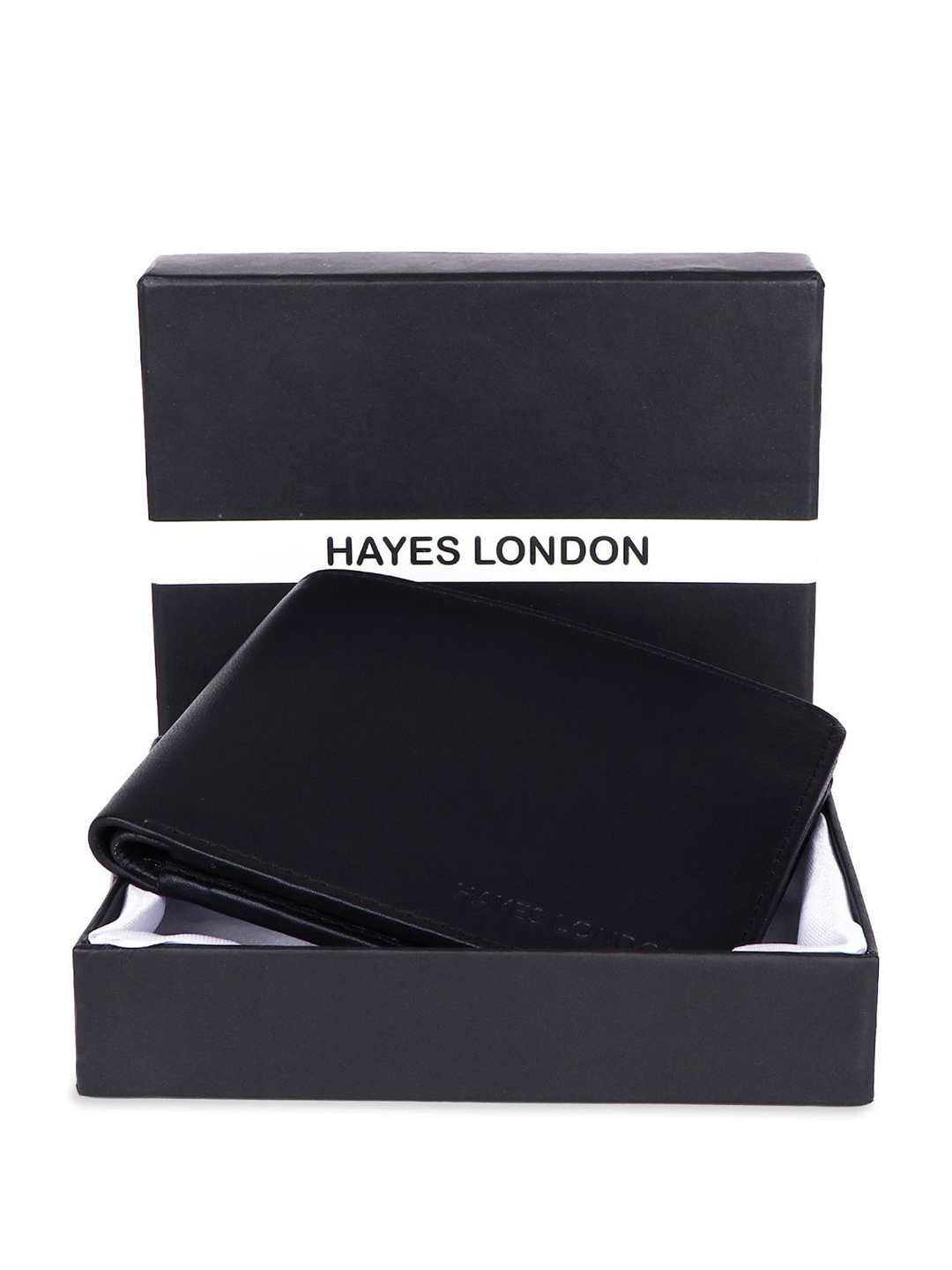 

Hayes London Men Wallets Pack of 3 Genuine Leather with RFID Blocking Combo, Black