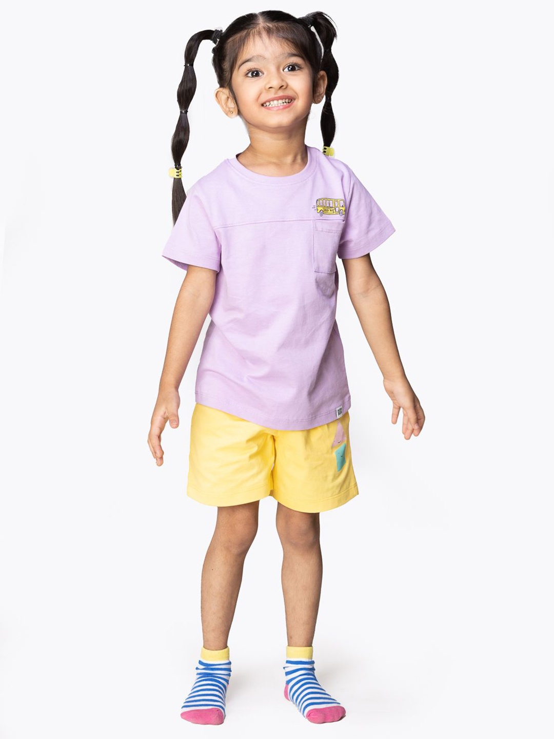 

Reedoo Unisex Kids Bio Finish Solid Round Neck Cotton T-shirt, Lavender