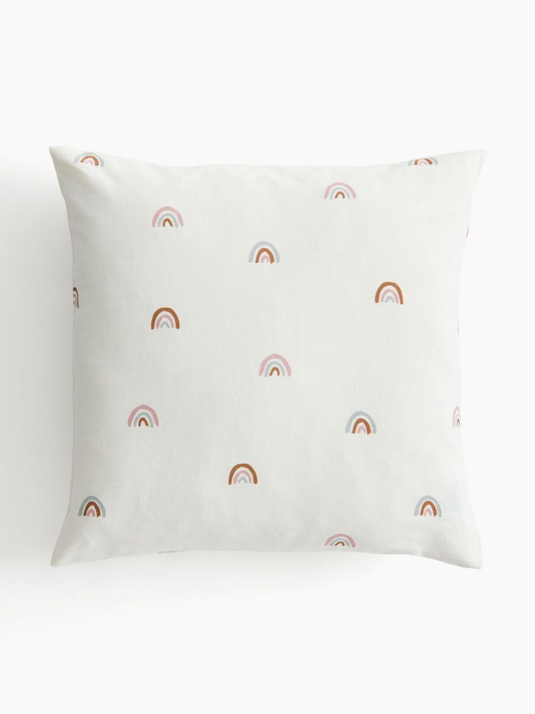 

H&M Printed Cotton Cushion Cover, White