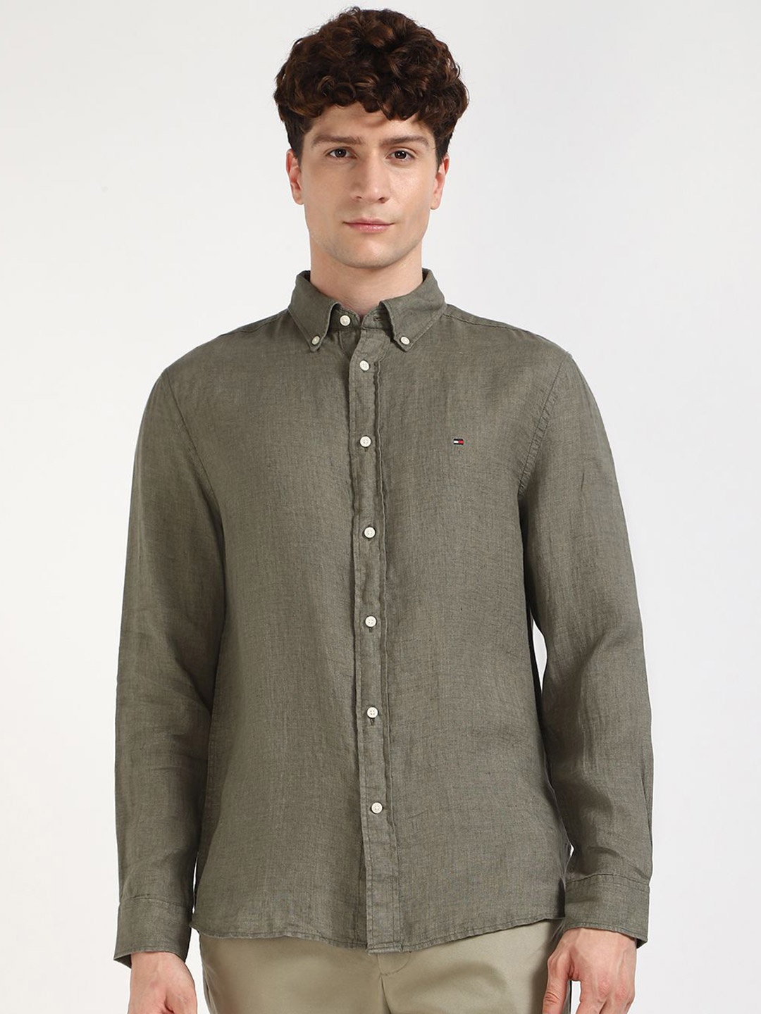 

Tommy Hilfiger Men Relaxed Opaque Casual Shirt, Green