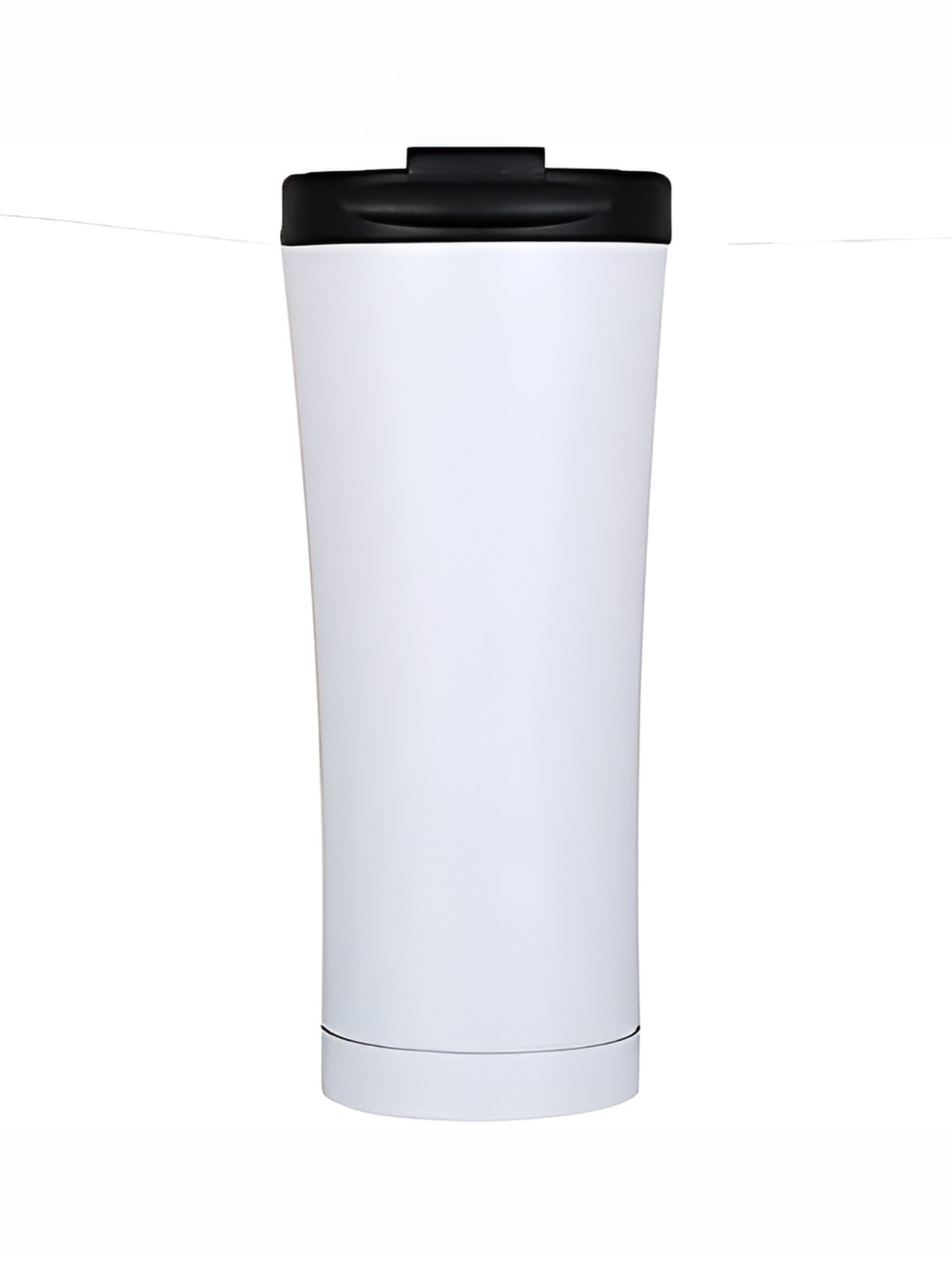 

We3 White & Black Stainless Steel Glossy Tumbler-500 ml