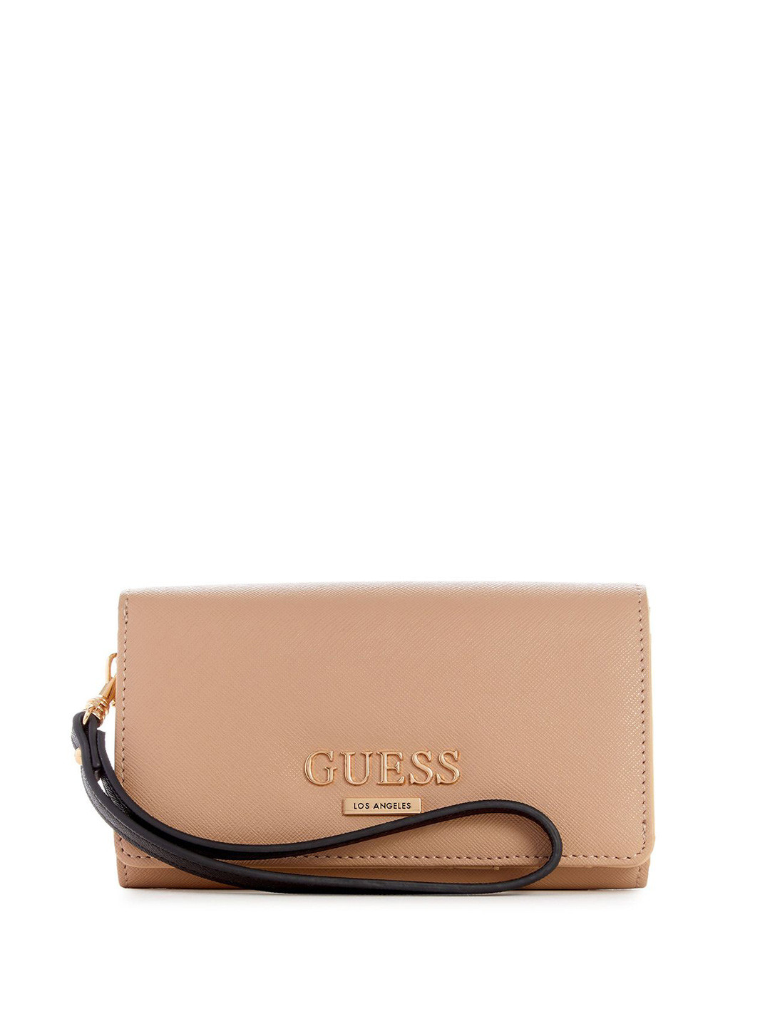 

GUESS Women Three Fold Wallet, Beige