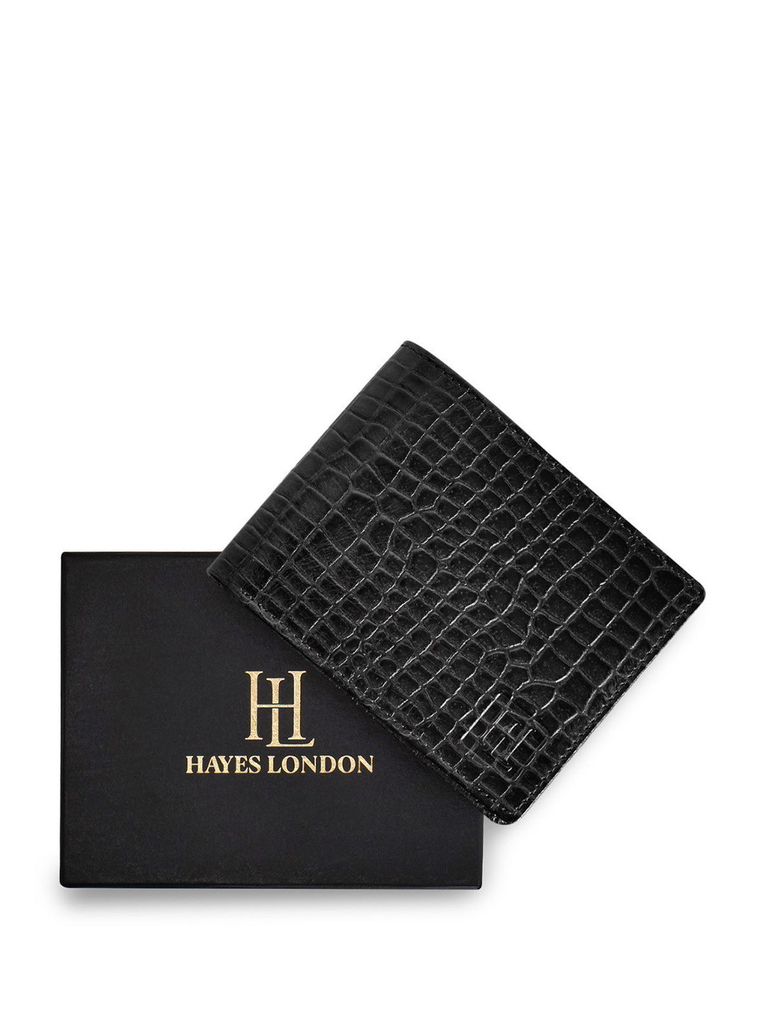 

Hayes London Men Wallets Pack of 3 Genuine Leather with RFID Blocking Combo, Black