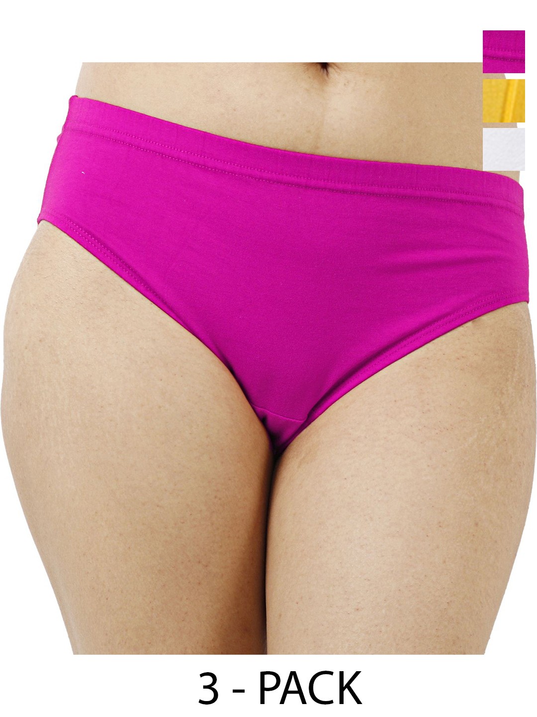 

Diving Deep Women Pack of 3 Hipster Mid-Rise Briefs 6_8Pck of 3_XS, Pink