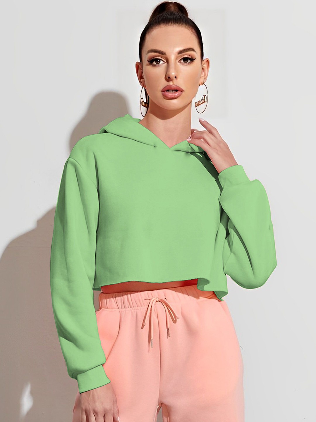 

Parona Women Hooded Sweatshirt, Green