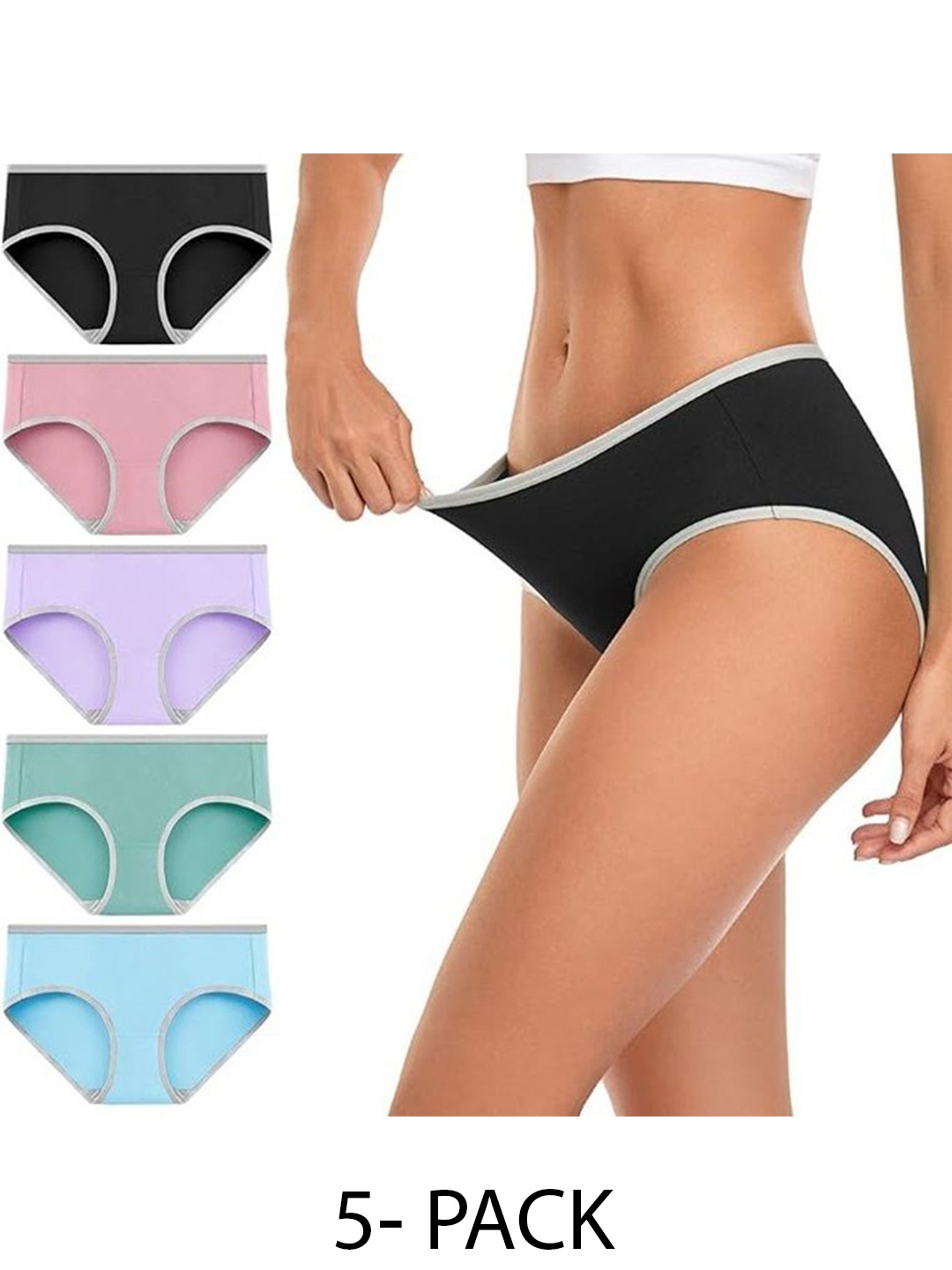 

Diving Deep Pack of 5 Hipster Briefs, Multi