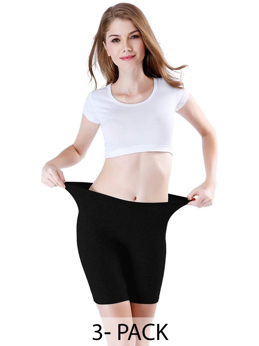 

Diving Deep Women Pack of 3 Cotton Assorted Boy Shorts Briefs