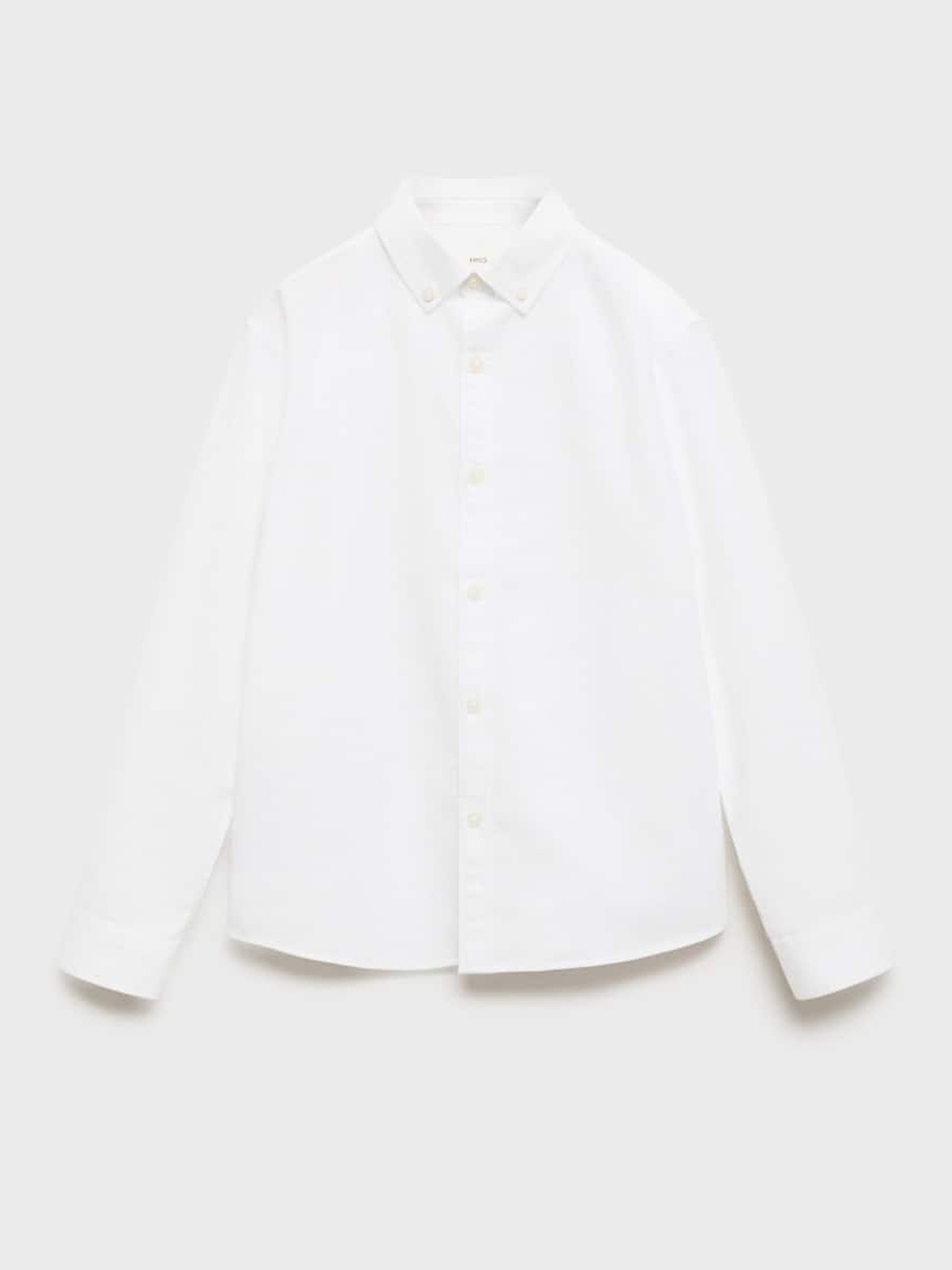 

Mango Kids Boys Solid Pure Cotton Casual Shirt, White