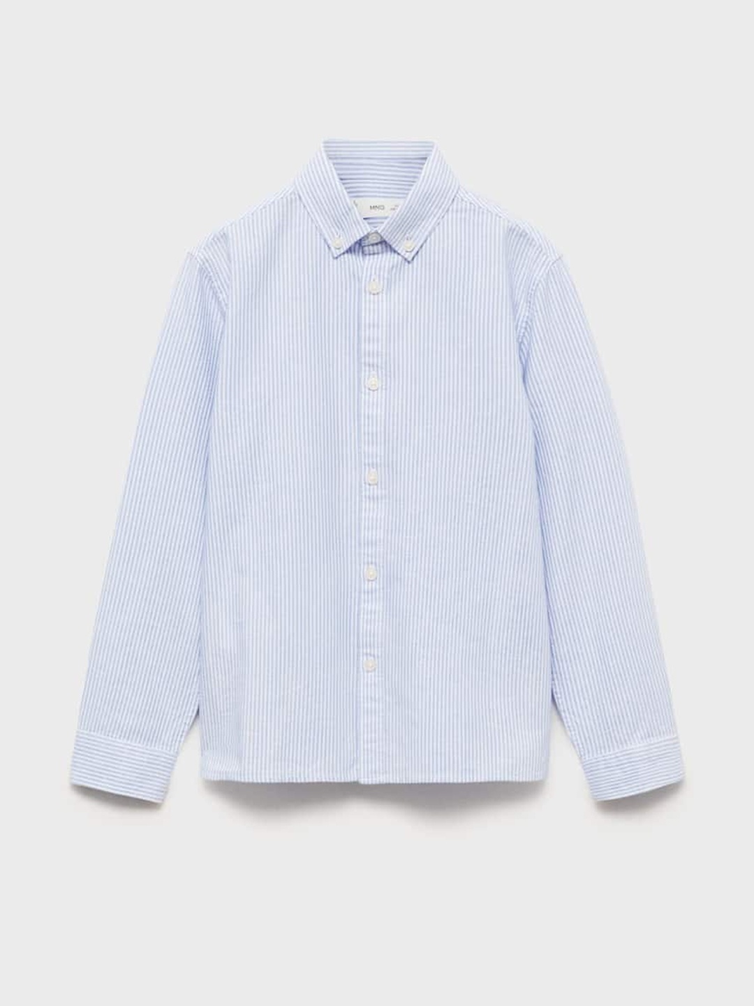 

Mango Kids Boys Opaque Striped Pure Cotton Casual Shirt, Blue