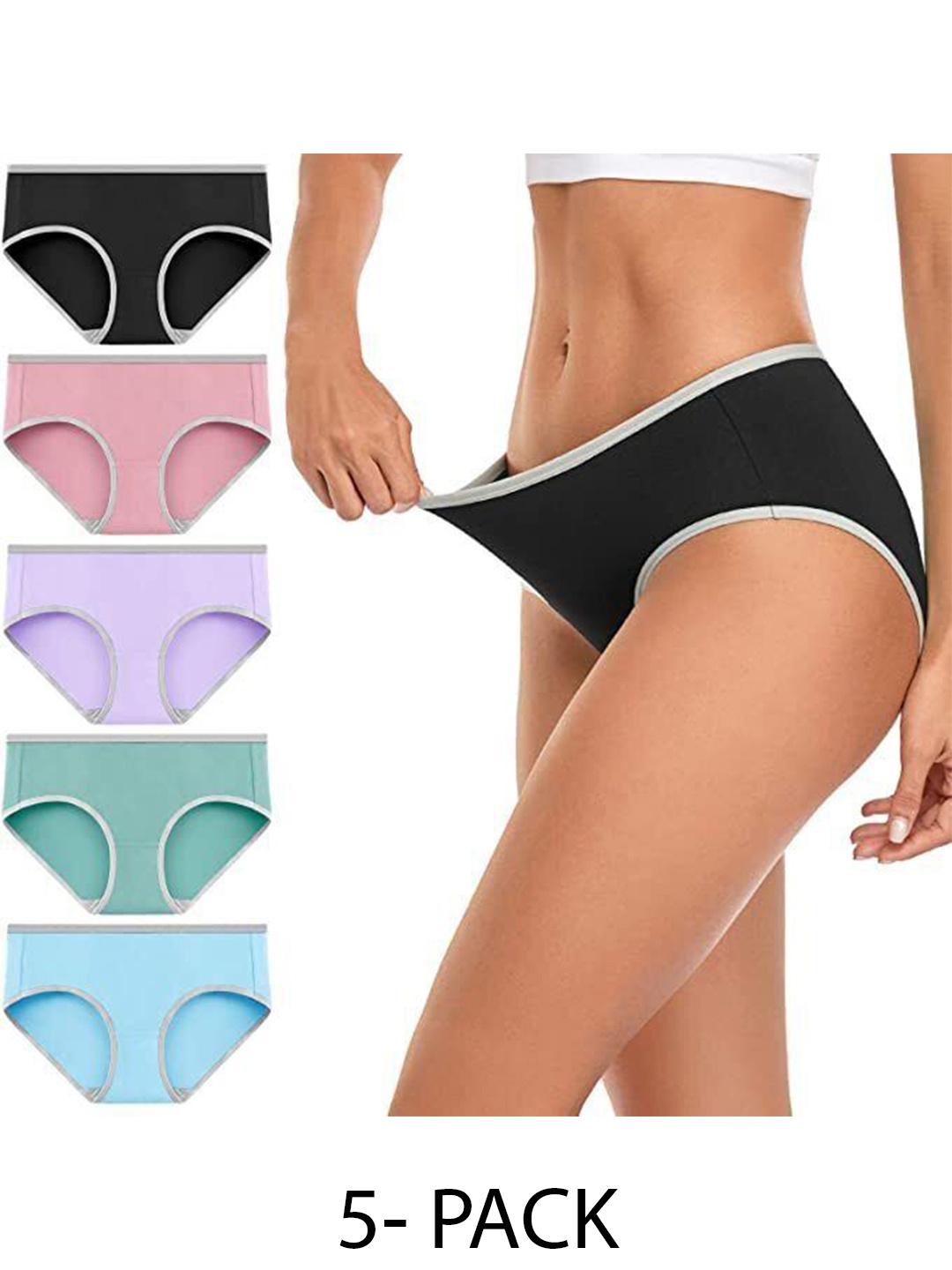 

Diving Deep Pack of 5 Hipster Briefs, Multi