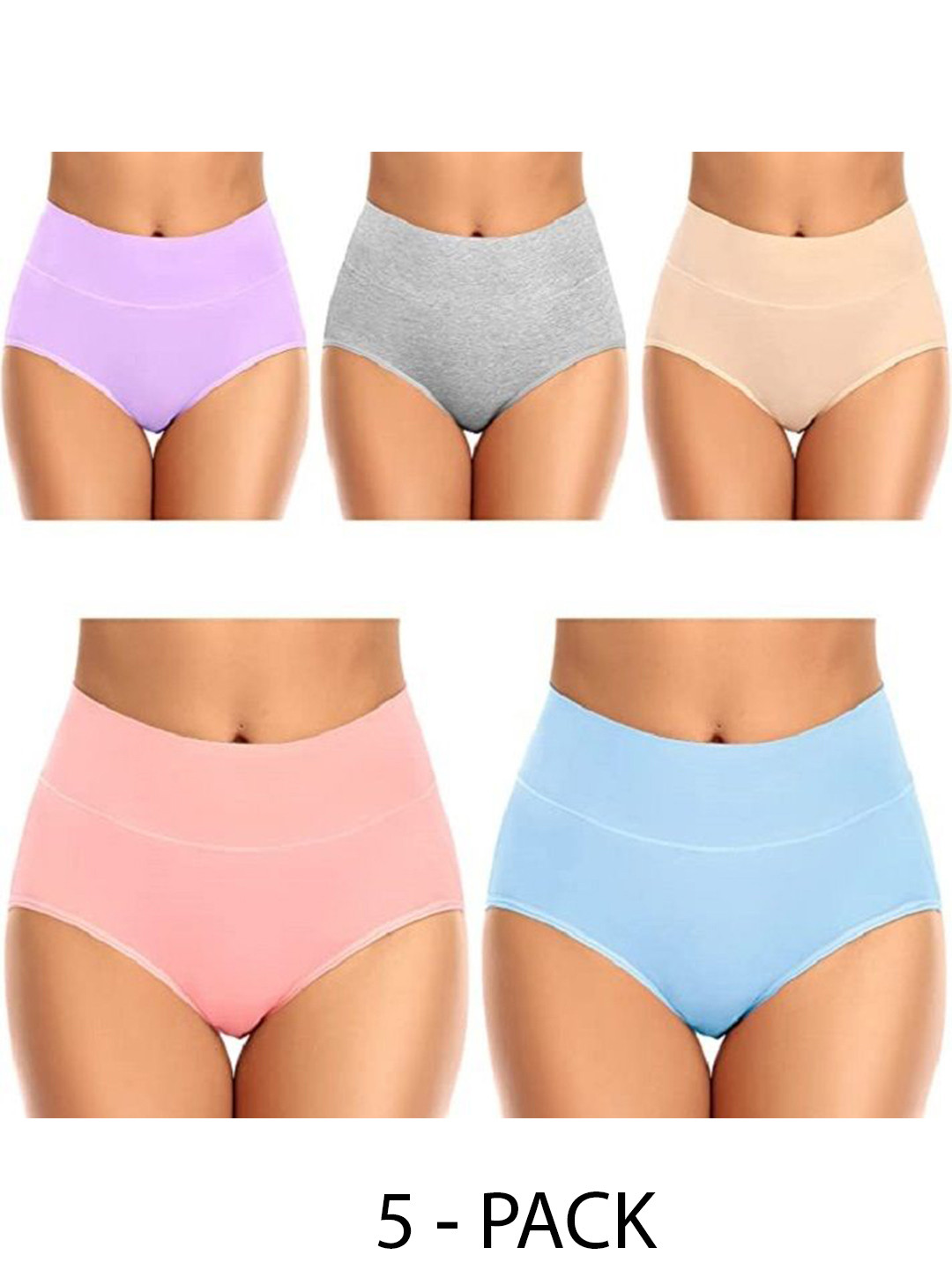 

Diving Deep Pack of 5 Cotton Hipster Briefs, Lavender