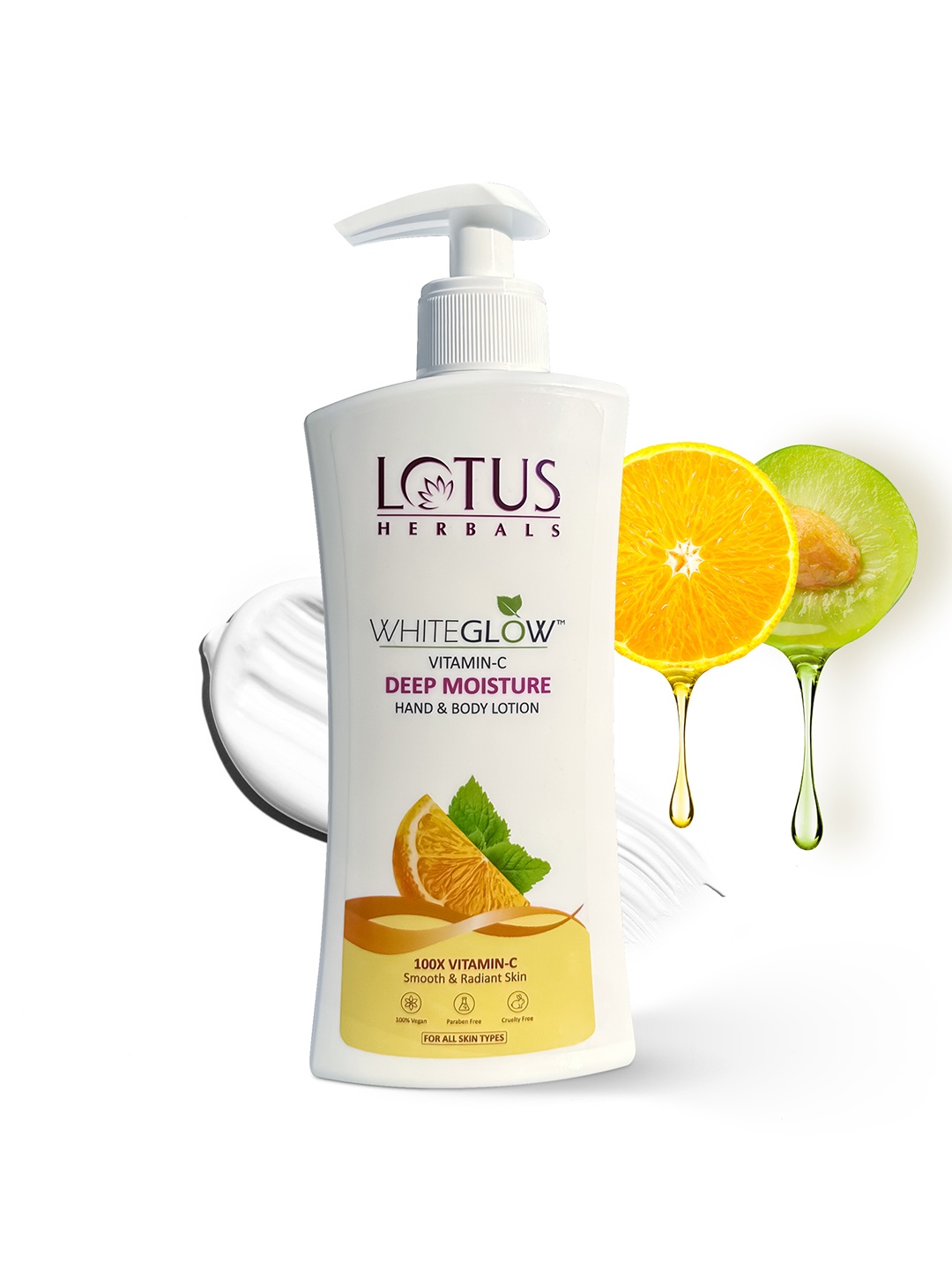 

Lotus Herbals WhiteGlow Vitamin C Deep Moisture Hand & Body Lotion - 270ml, White