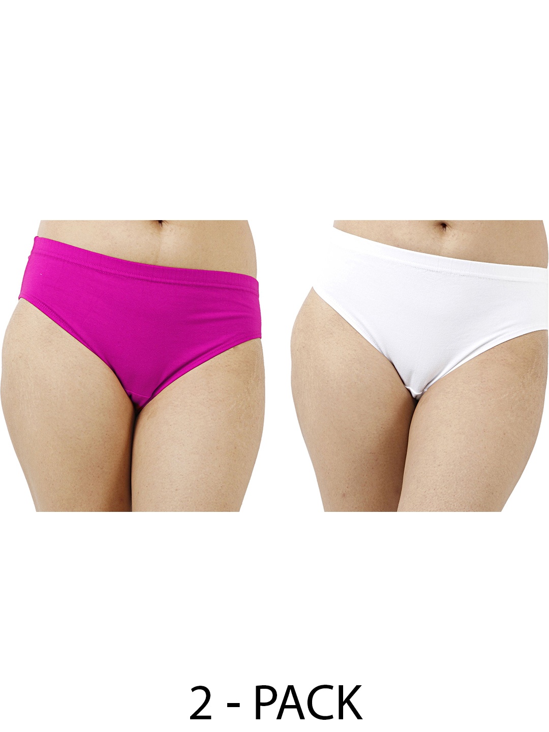 

Diving Deep Women Pack Of 2 Hipster Briefs, White