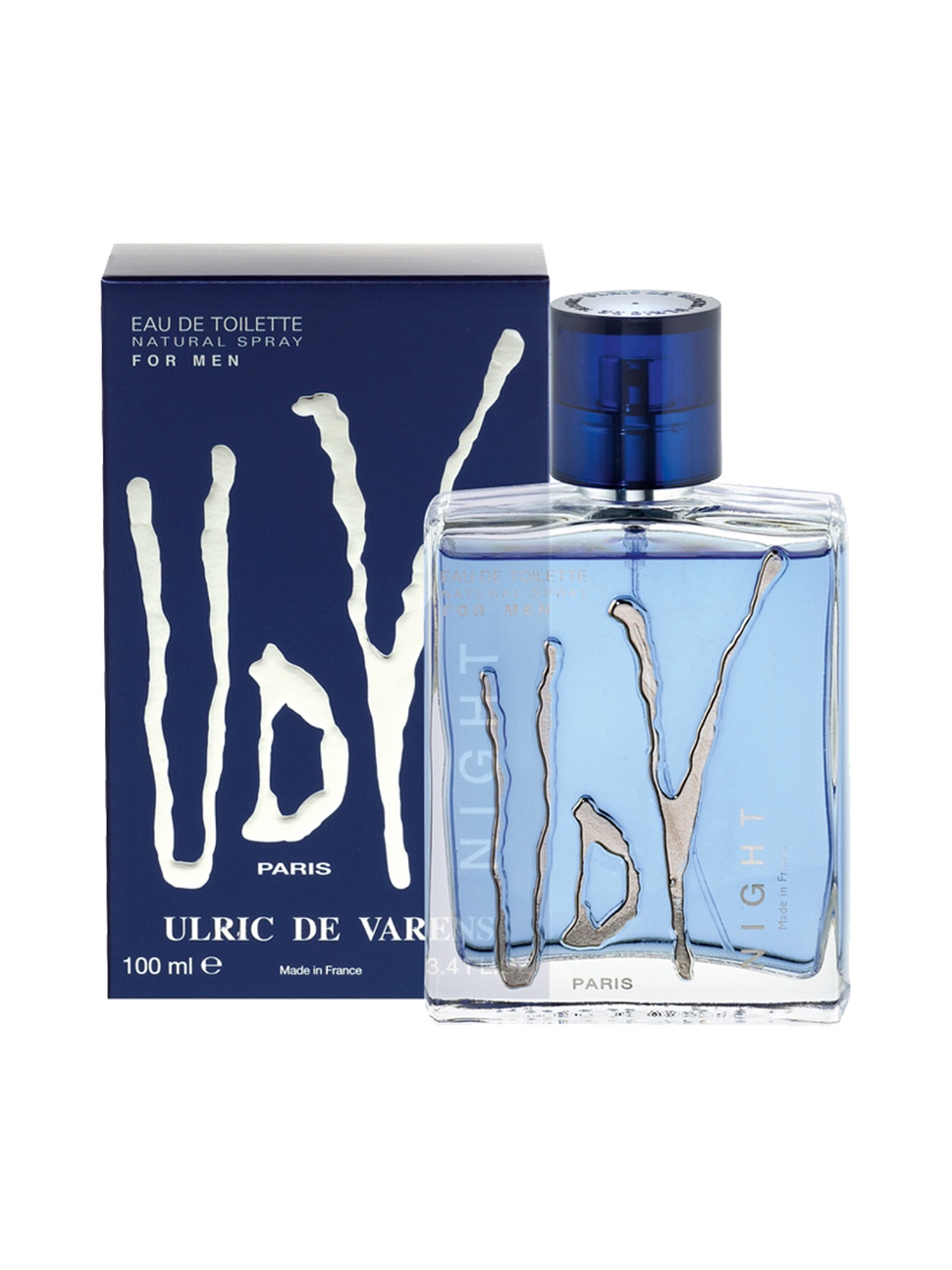 

ULRIC DE VARENS Men Night Eau de Toilette - 100ml, Blue
