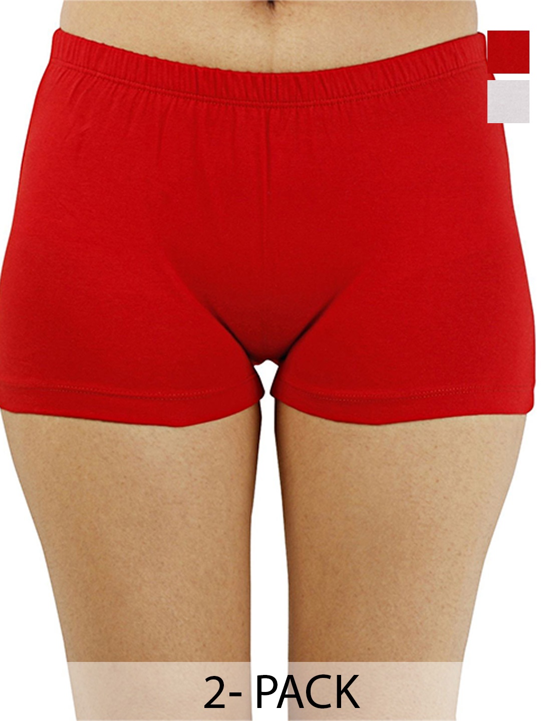 

Diving Deep Women Pack of 2 Boy Shorts Briefs, Red