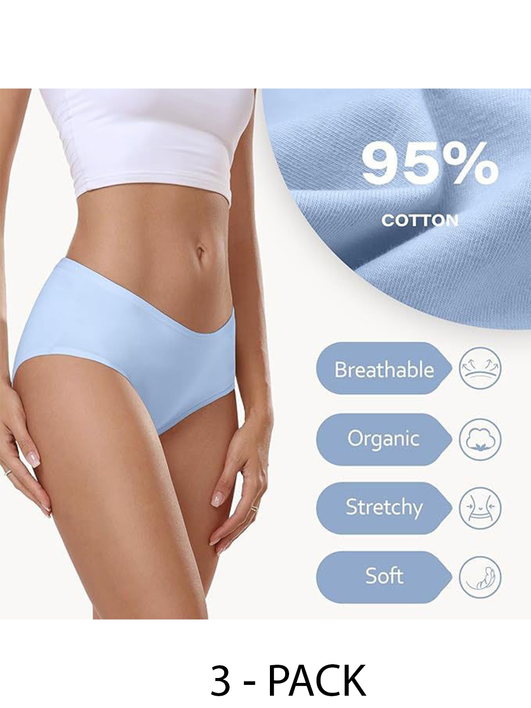 

Diving Deep Pack of 3 Hipster Briefs, Multi