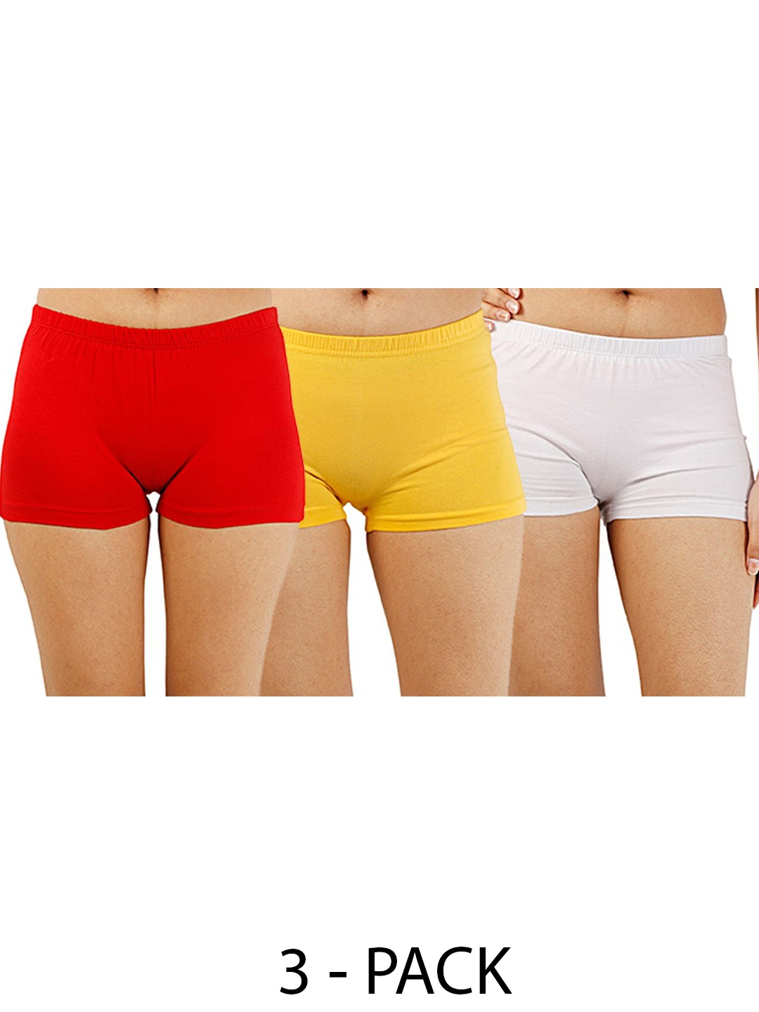 

Diving Deep Women Pack of 3 Boy Shorts Briefs, Assorted
