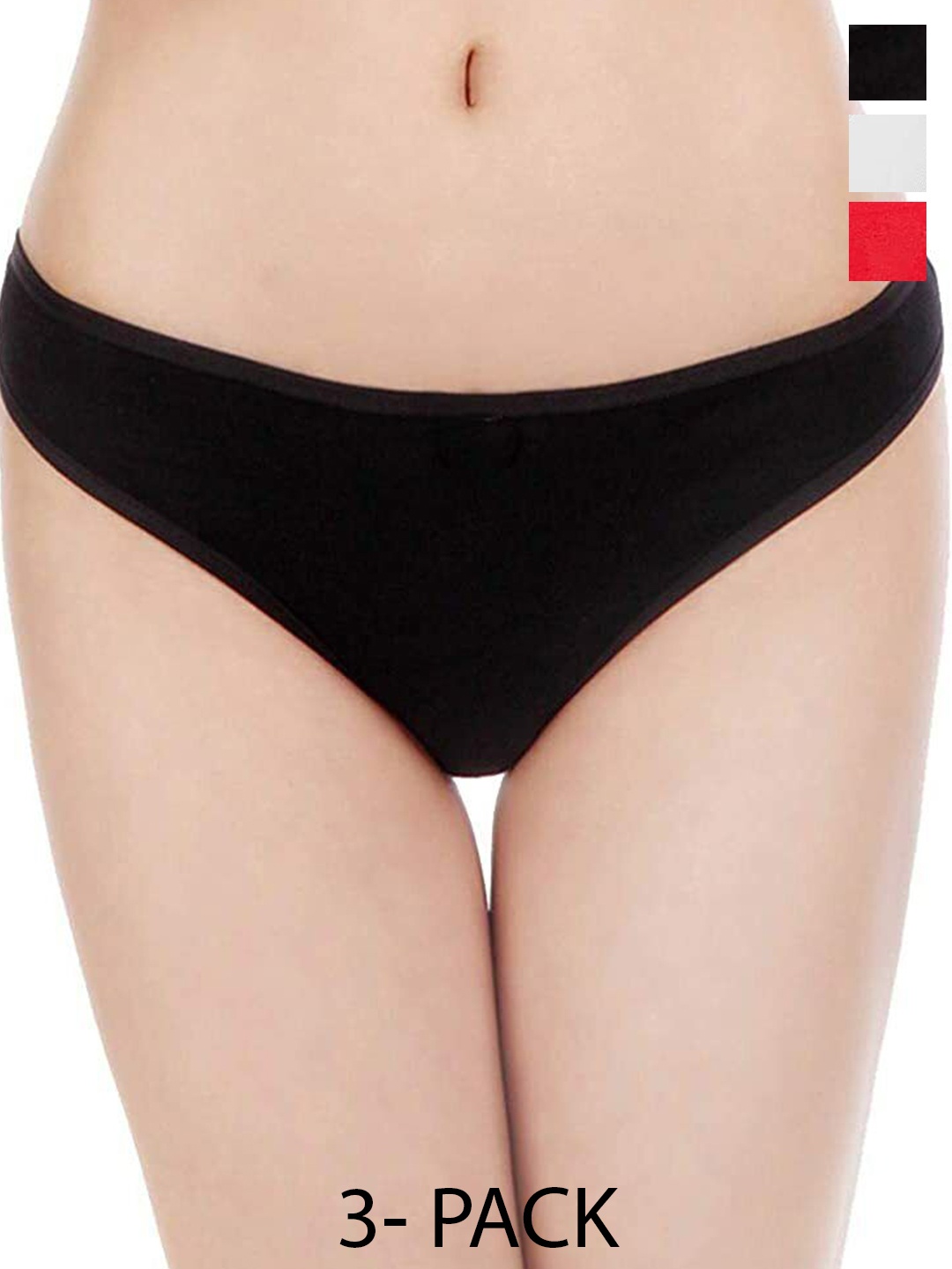 

Diving Deep Pack of 3 Thongs Briefs, Black